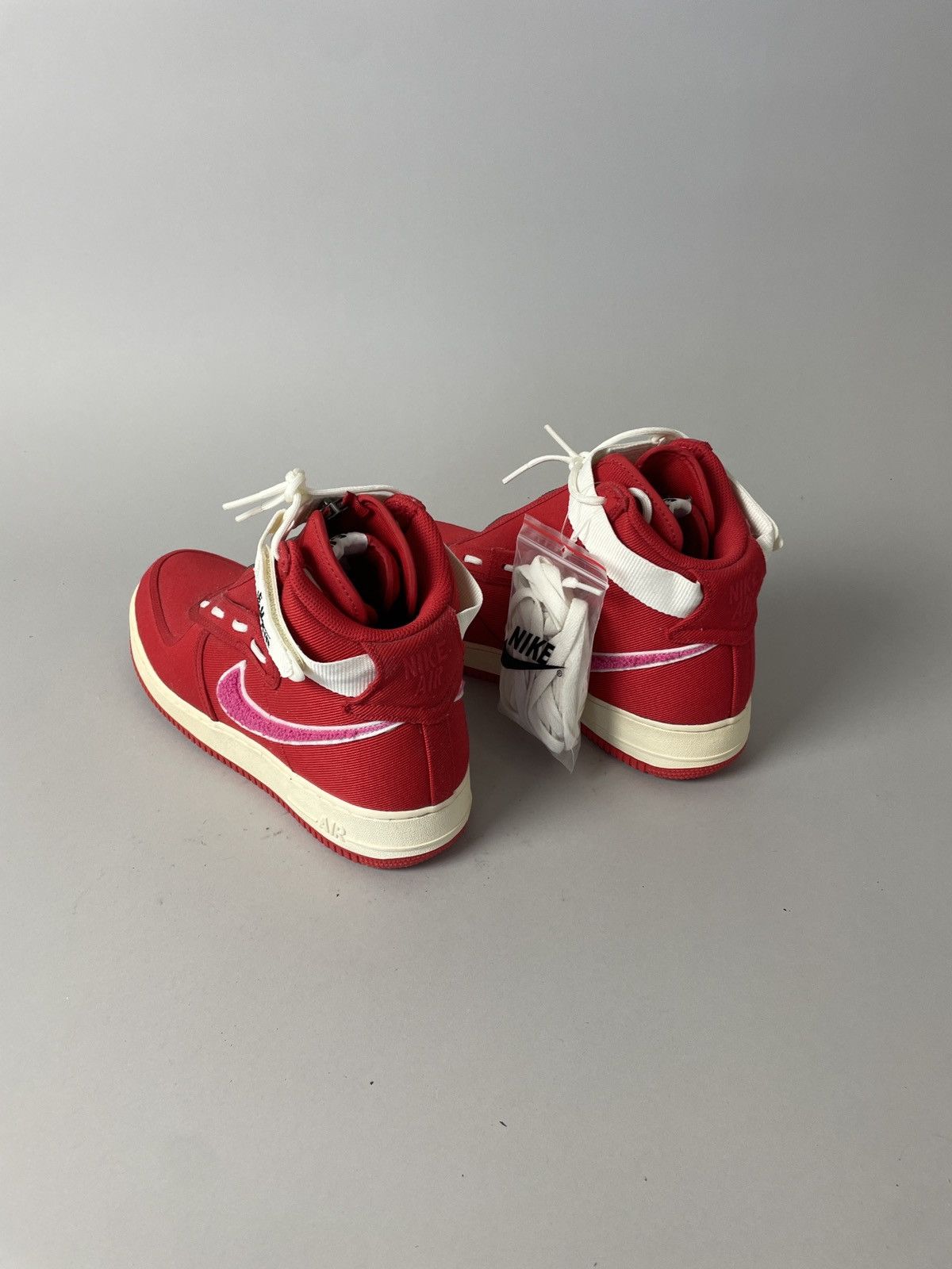 Emotionally Unavailable Red hi top air force 1 sneakers exclusive Size US 11 / EU 44 - 2 Thumbnail