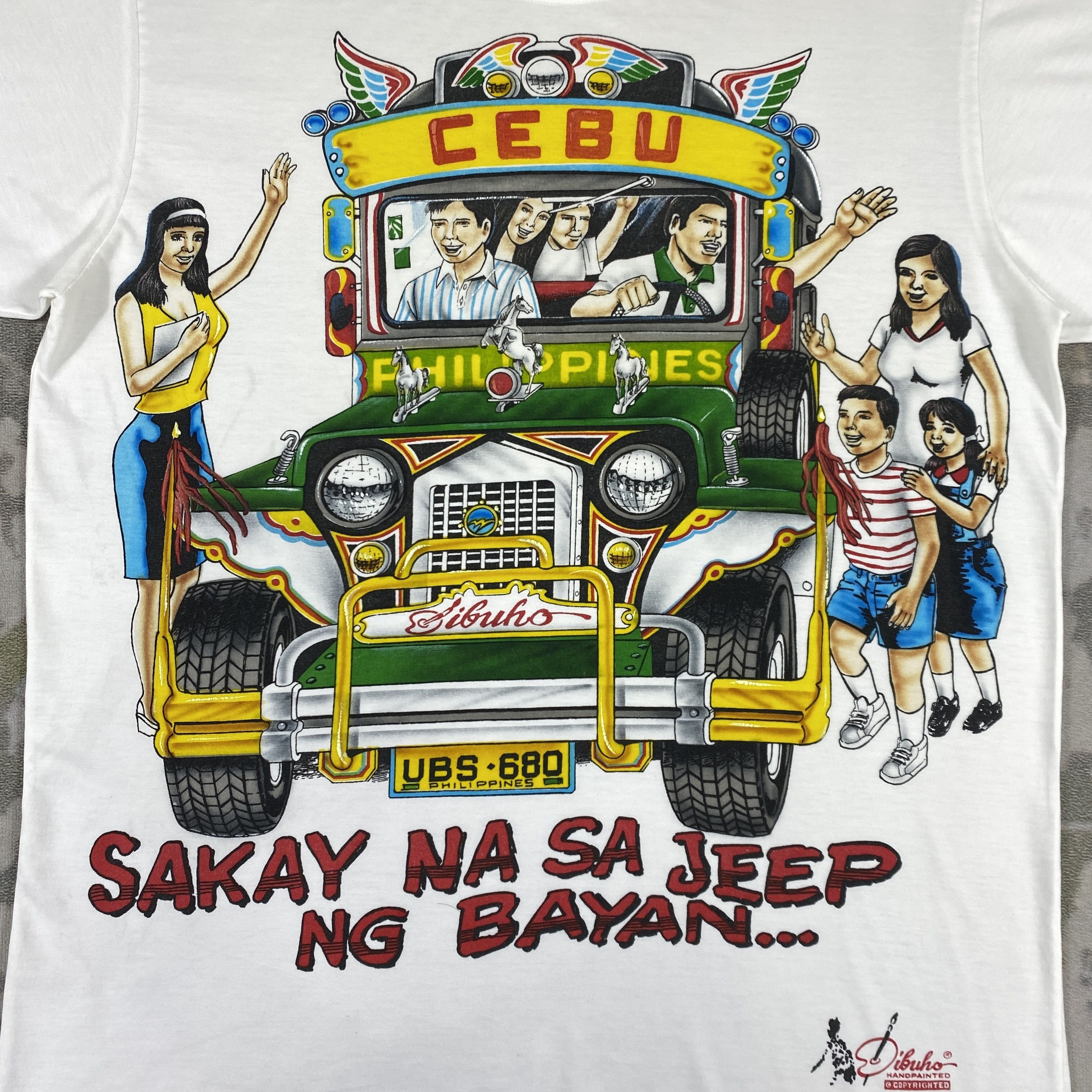Japanese Brand Vintage Cebu Get On The Town's Jeep t-shirt - L076 Size US L / EU 52-54 / 3 - 5 Thumbnail