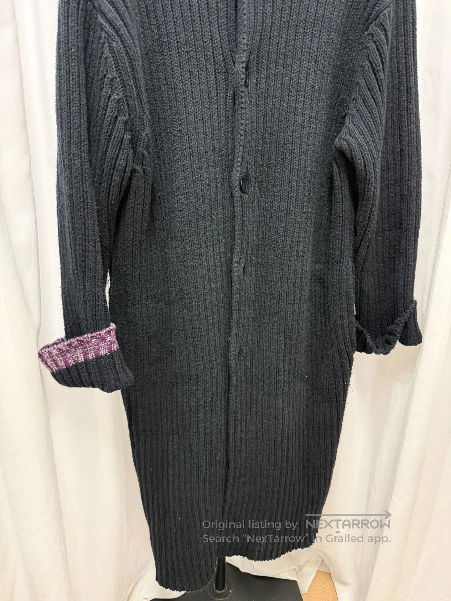 Yohji Yamamoto Yohji Yamamoto Pour Homme Patchwork Oversized Sweater Coat Size US M / EU 48-50 / 2 - 3 Thumbnail