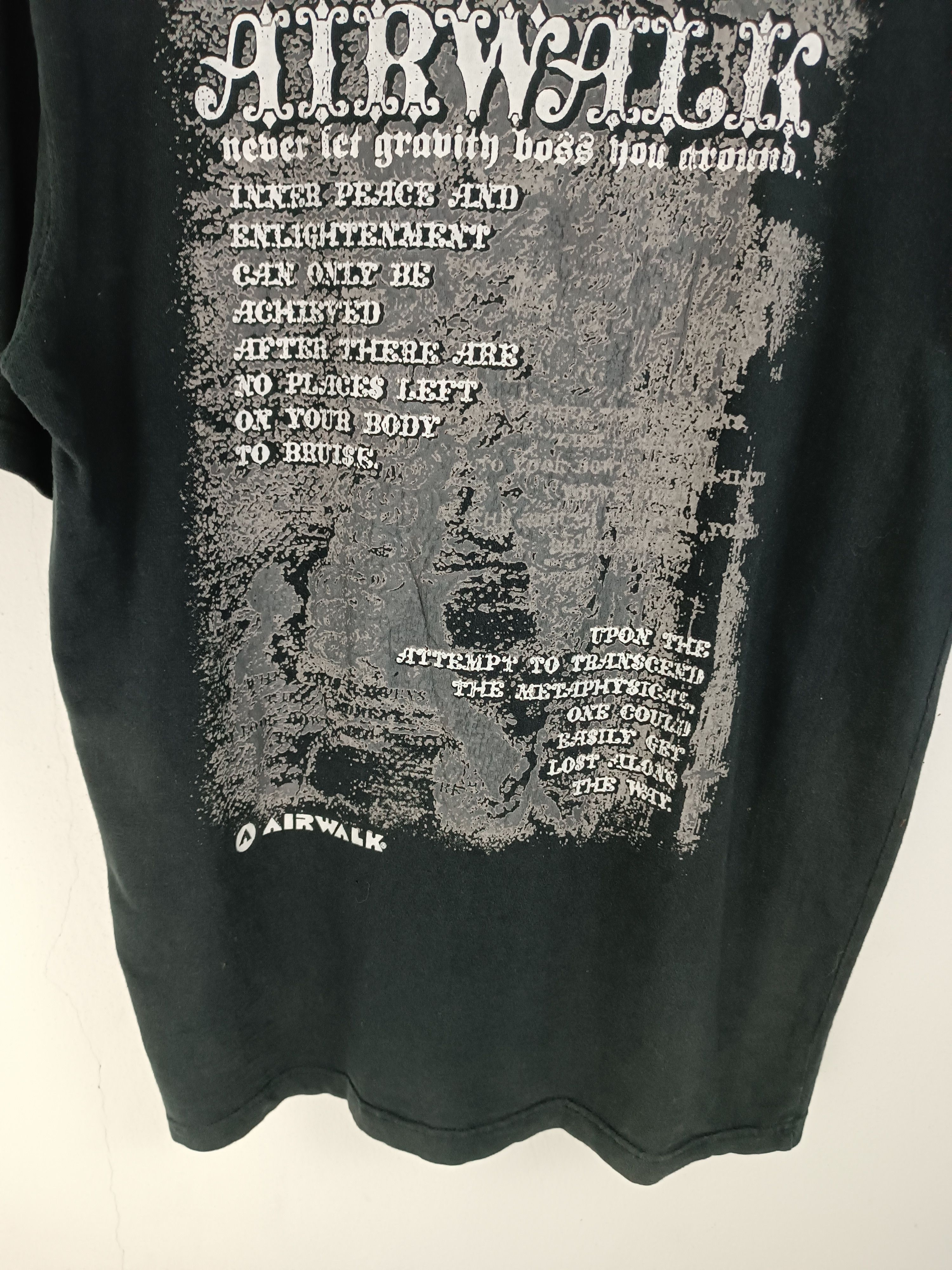 Airwalk VINTAGE Y2K AIRWALK CRAZY POEM SKATE 2000s NUMETAL STYLE TEE Size US L / EU 52-54 / 3 - 12 Thumbnail