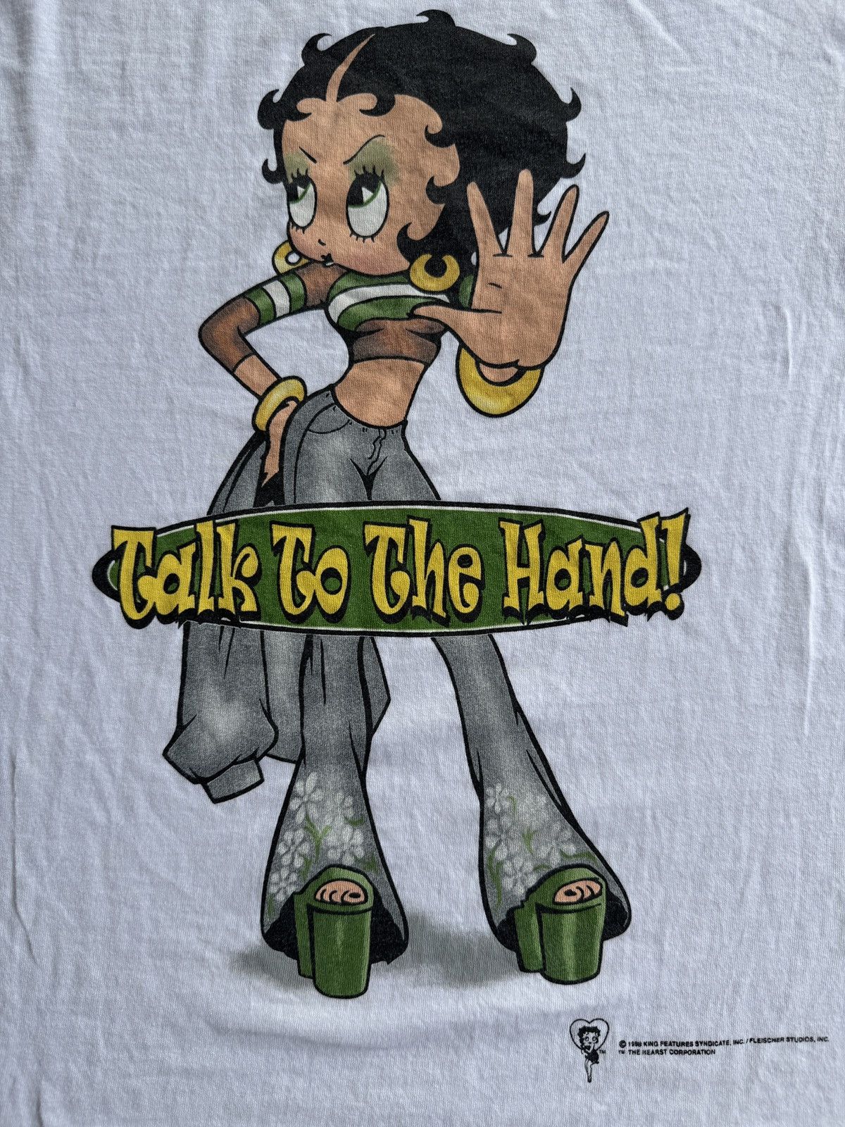 Anime × Vintage *RARE* 1998 VINTAGE 90s BETTY BOOP TALK TO THE HAND USA Size US L / EU 52-54 / 3 - 2 Thumbnail