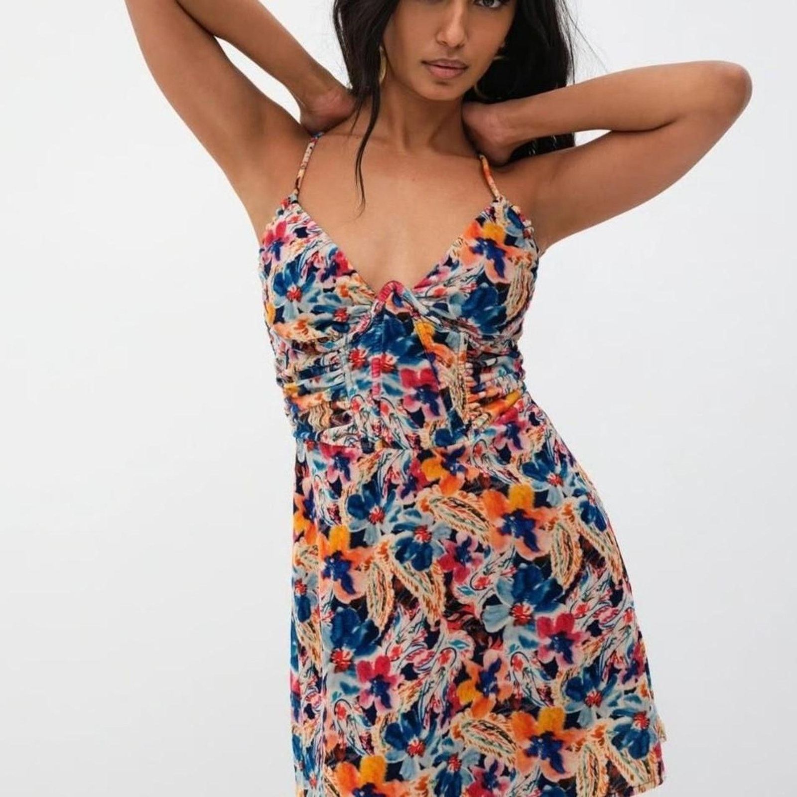 For Love & Lemons For Love & Lemons Brooklyn Mini Dress in Size XS Size XS / US 0-2 / IT 36-38 - 2 Thumbnail