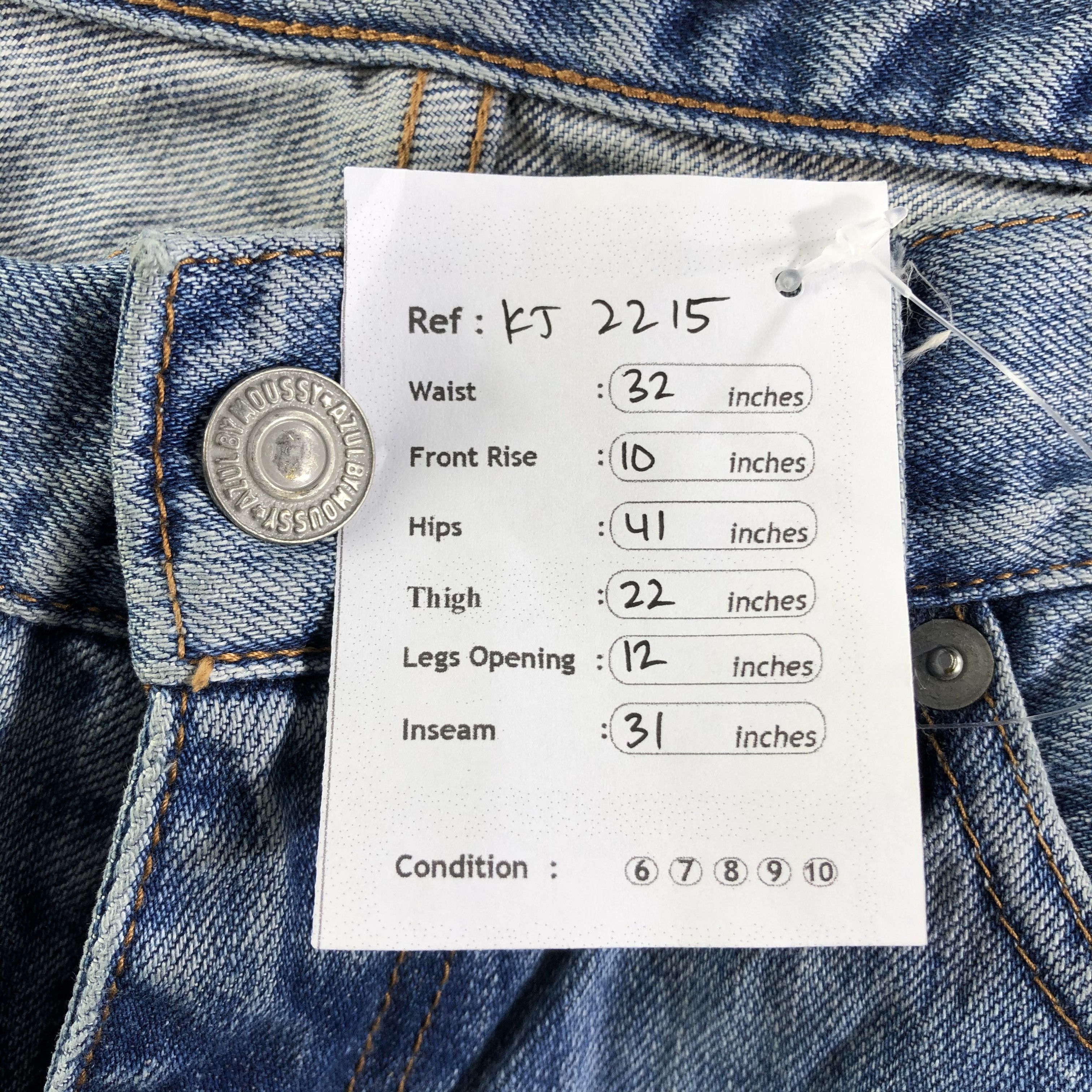 Japanese Brand Japanese Brand AZUL Ripped Jeans KJ2215 Size US 32 / EU 48 - 11 Thumbnail