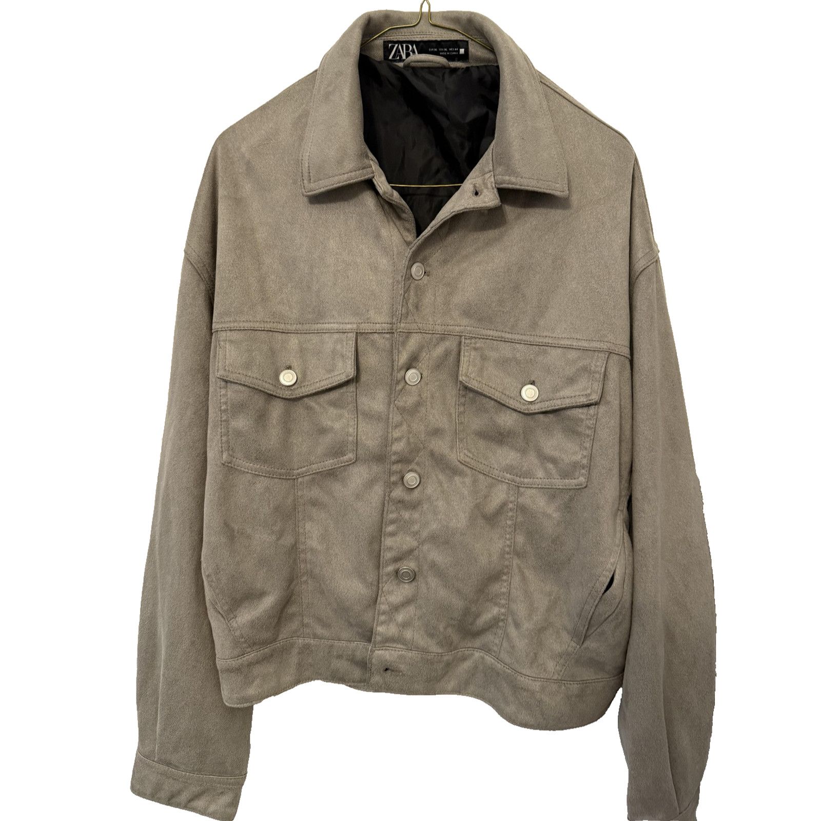 ZARA SRPLSレザージャケット ZARA MEN SRPLS LEATHER JACKET SIZE M BLACK SHEEP LEATHER REF 5479