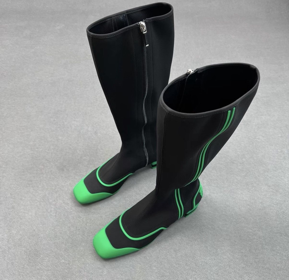 Dior Dior Roller Black & Green Runway High-Top Boots Size US 9 / IT 39 - 2 Thumbnail