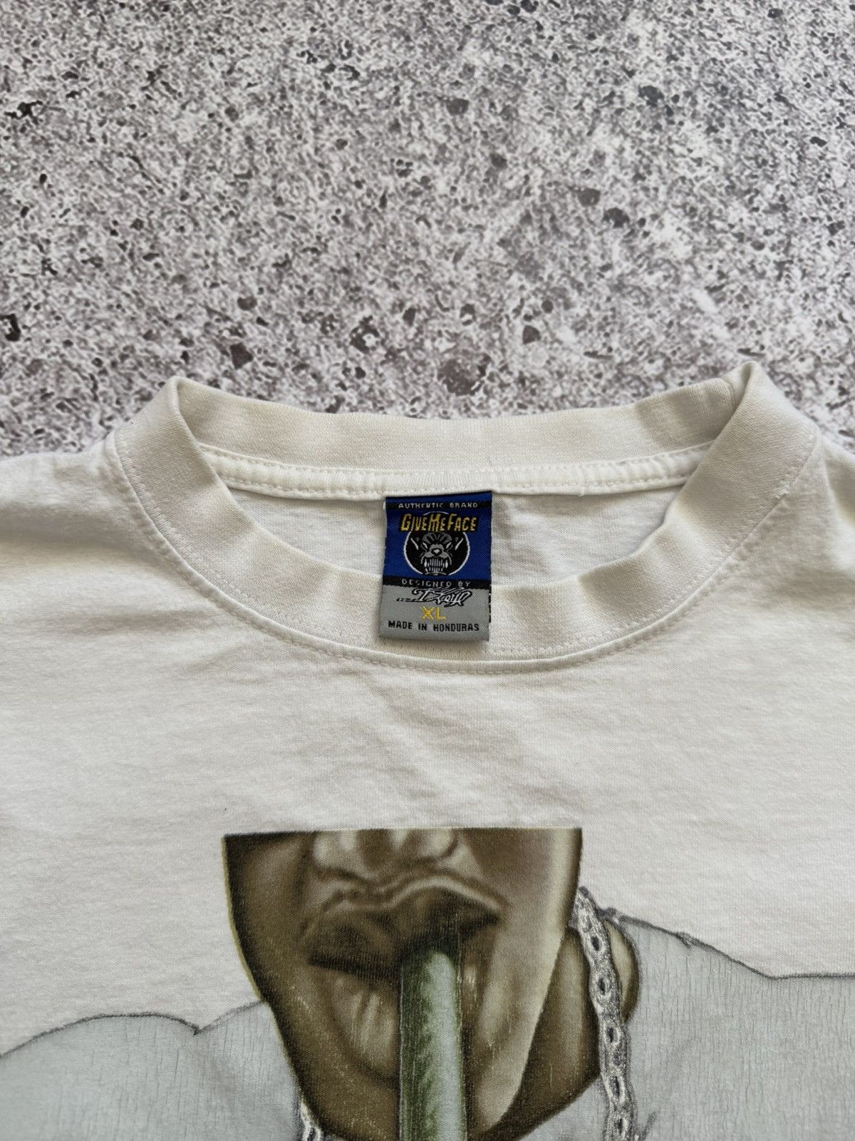 Affliction × Rap Tees × Vintage Vintage 2007 Give Me Face 2Pac Hip Hop Rap T-Shirt Size US XL / EU 56 / 4 - 7 Thumbnail