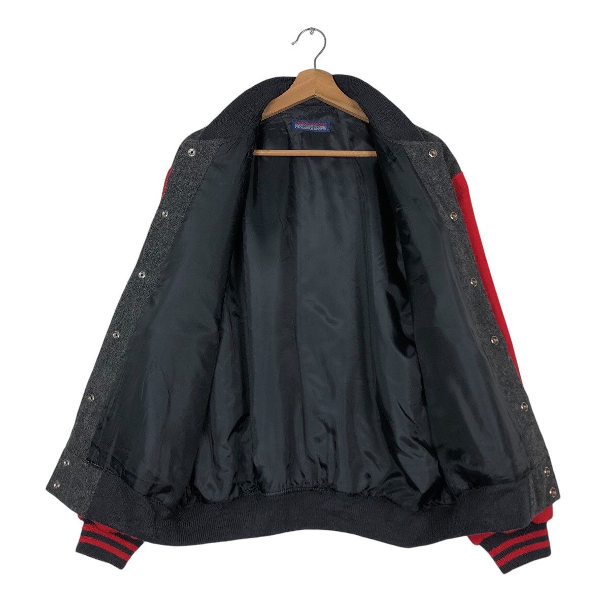 Japanese Brand Vintage Wool Varsity Bomber Jacket Crocodile Sports BigLogo Size US M / EU 48-50 / 2 - 14 Thumbnail