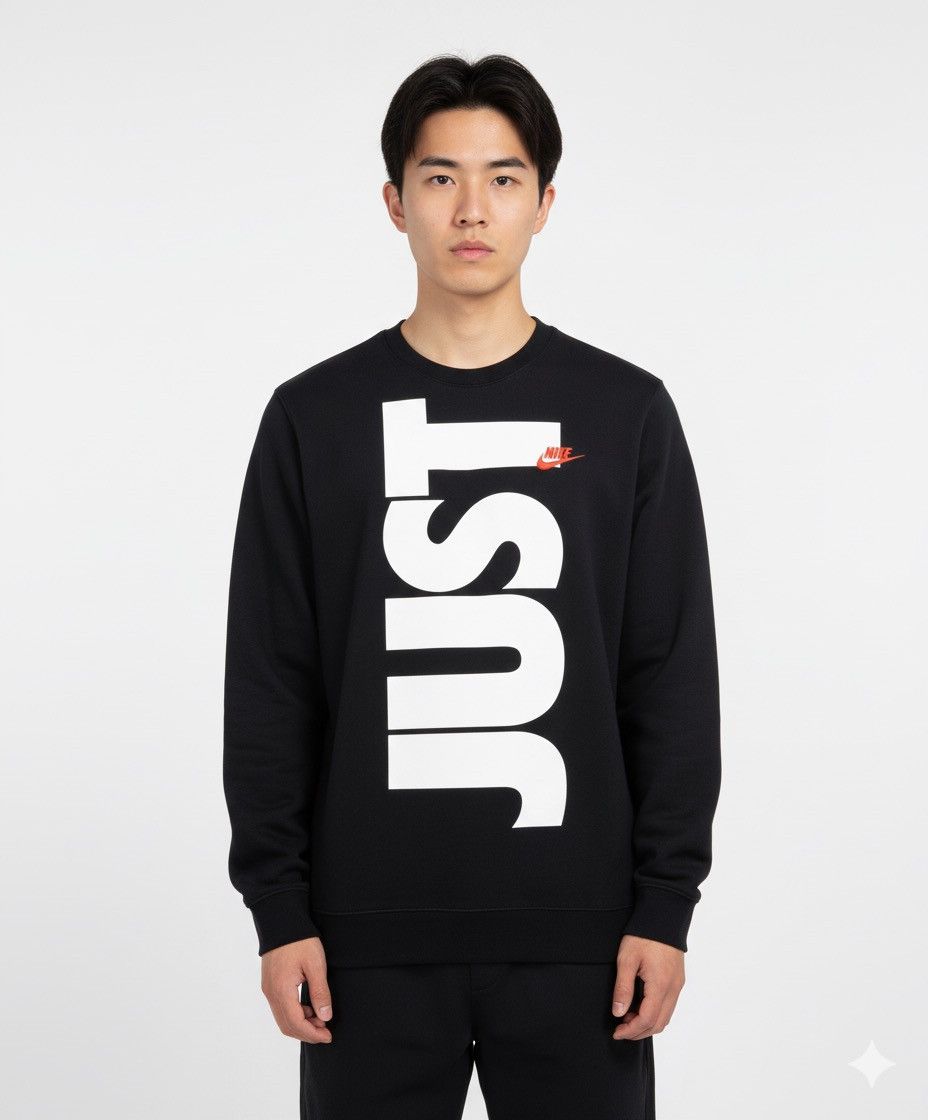 Nike Nike Just Do It Big Logo CrewNeck A620 Size US M / EU 48-50 / 2 - 1 Thumbnail