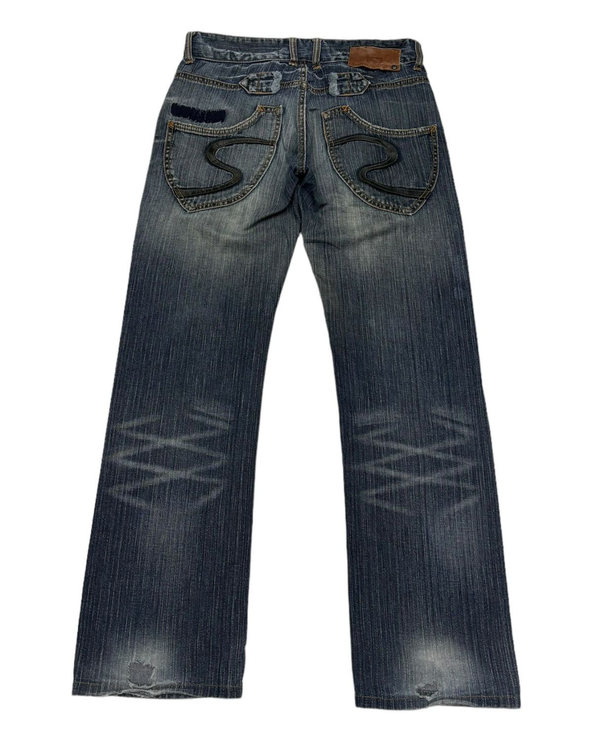 20471120 × Beauty Beast × Japanese Brand 291295=HOMME JAPANESE DISTRESSED DENIM JEANS RARE Size US 28 / EU 44 - 8 Thumbnail