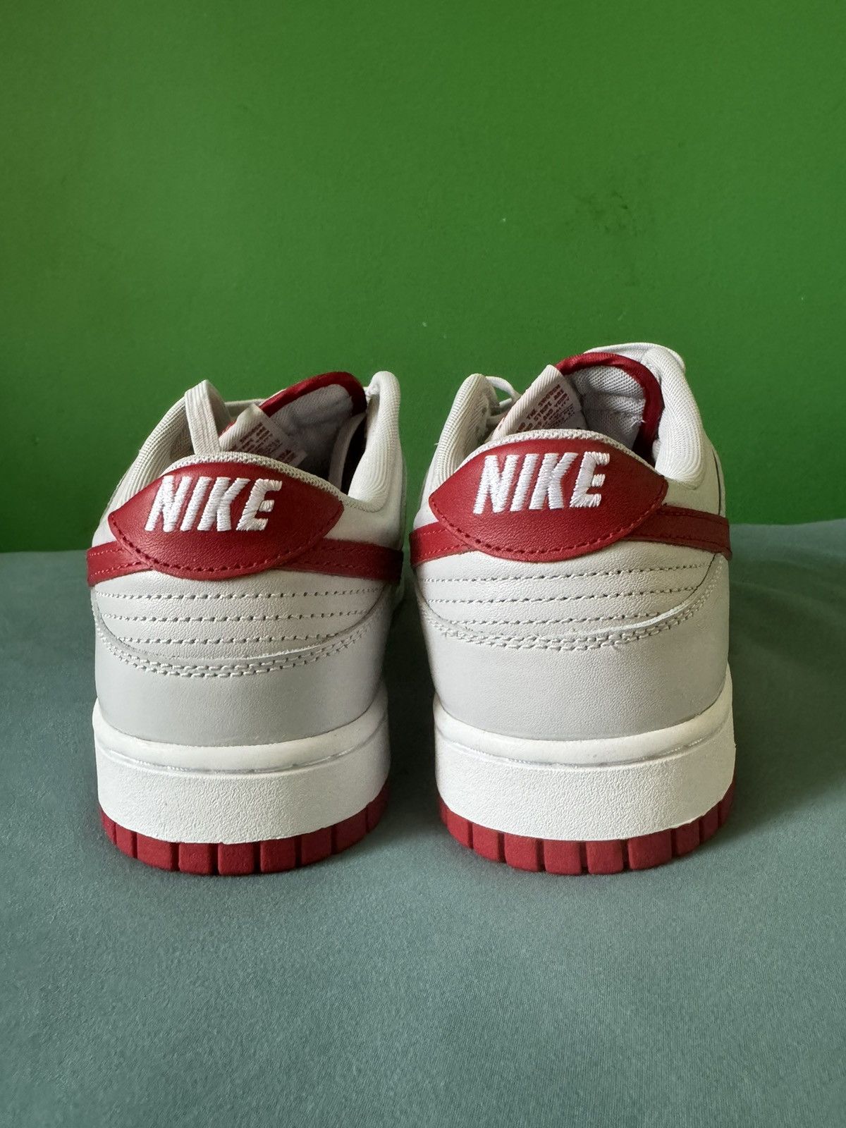 Nike Nike Dunk Low Vast Grey Varsity Red 2023 Size US 12 / EU 45 - 3 Thumbnail