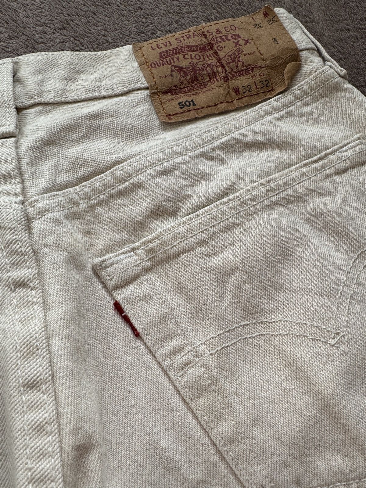 Levi's Vintage Clothing Levis 501 Y2K Vintage Straight Faded Jeans Helmut Lang Vibe Size US 32 / EU 48 - 3 Thumbnail