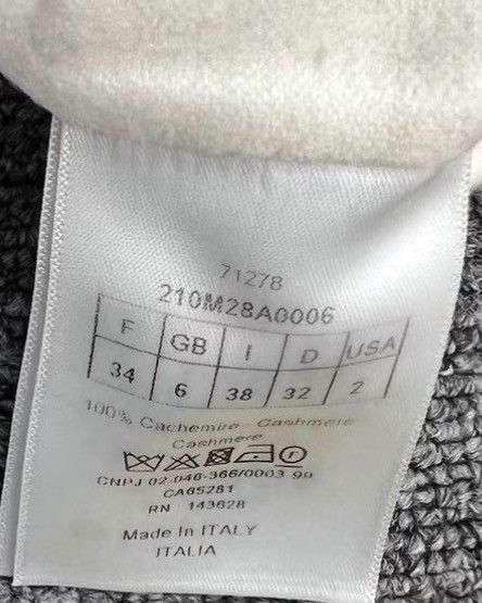 Dior Dior Off-White Cashmere Coat K12 Size XXS / US 00 / IT 34 - 7 Thumbnail