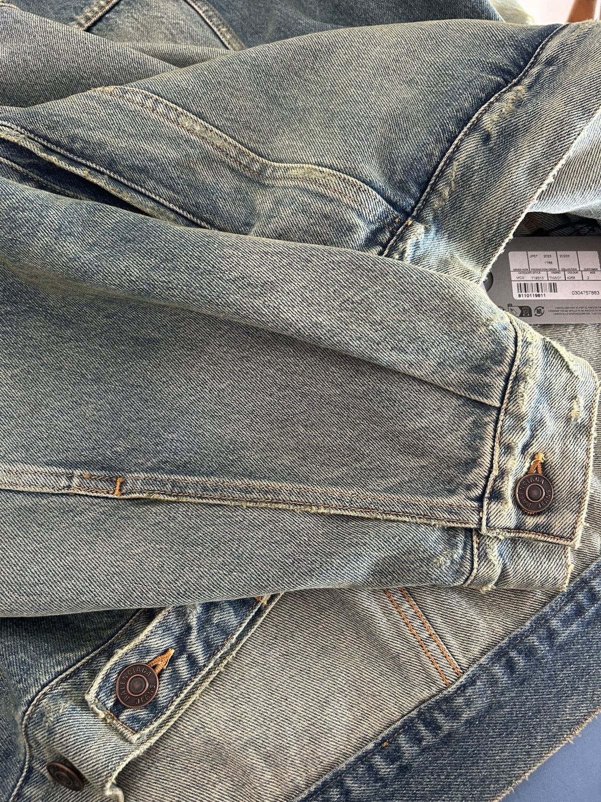 Balenciaga Balenciaga Denim Jacket Size US M / EU 48-50 / 2 - 5 Thumbnail