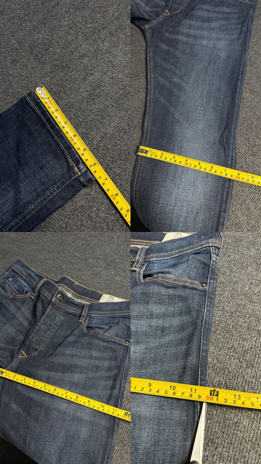 Diesel Luxury 00s Y2K Diesel Tepphar Slim Carrot Faded Wash Jeans Size US 32 / EU 48 - 21 Thumbnail
