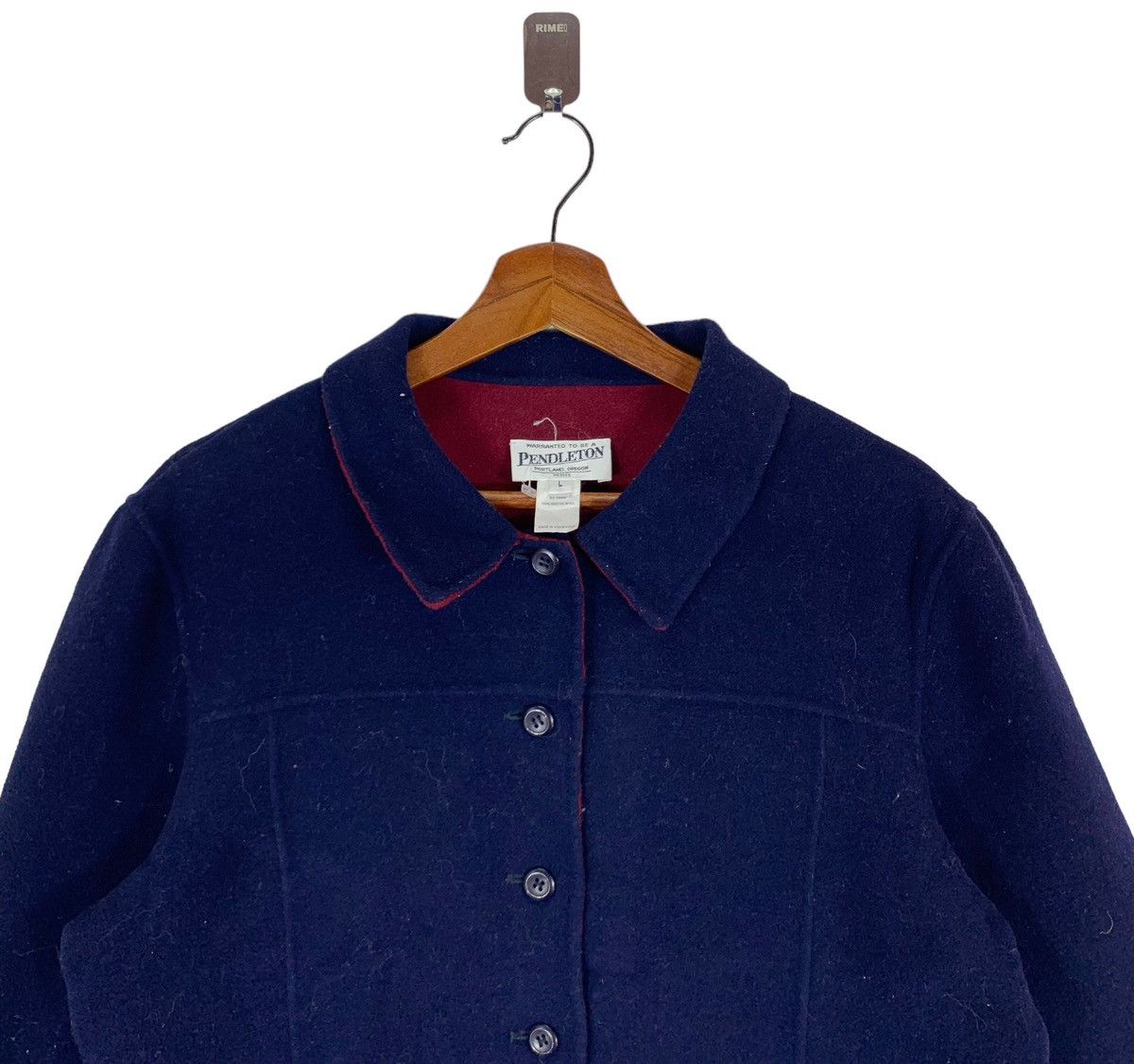 Pendleton × Vintage VINTAGE PENDLETON OREGON WOOL BUTTON JACKET Size US L / EU 52-54 / 3 - 4 Thumbnail