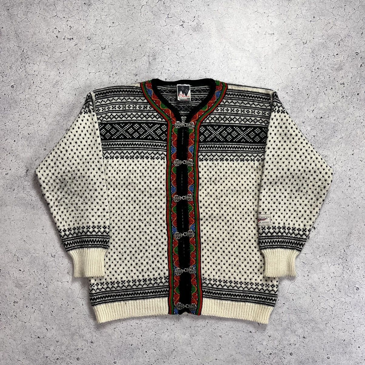 Dale Of Norway × Vintage Vintage Dale Of Norway Sweater Wool Cardigan Y2K Style Size US L / EU 52-54 / 3 - 4 Thumbnail