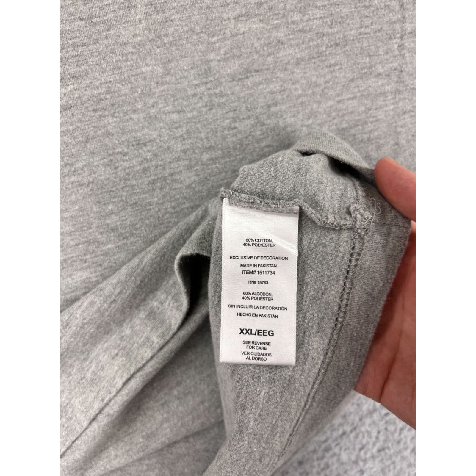 Champion CHAMPION Shirt Men 2XL Gray Short Sleeve Crew Neck 100% Cotton Spellout Vintage No (adjusted to best-fit) Size US XXL / EU 58 / 5 - 5 Thumbnail