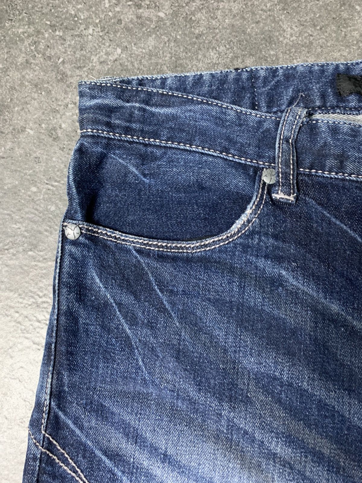 GOSTAR DE FUGA × If Six Was Nine × Le Grande Bleu (L.G.B.) 2000s Fuga Claw Marks Jeans Vkei Style Size US 29 - 7 Thumbnail