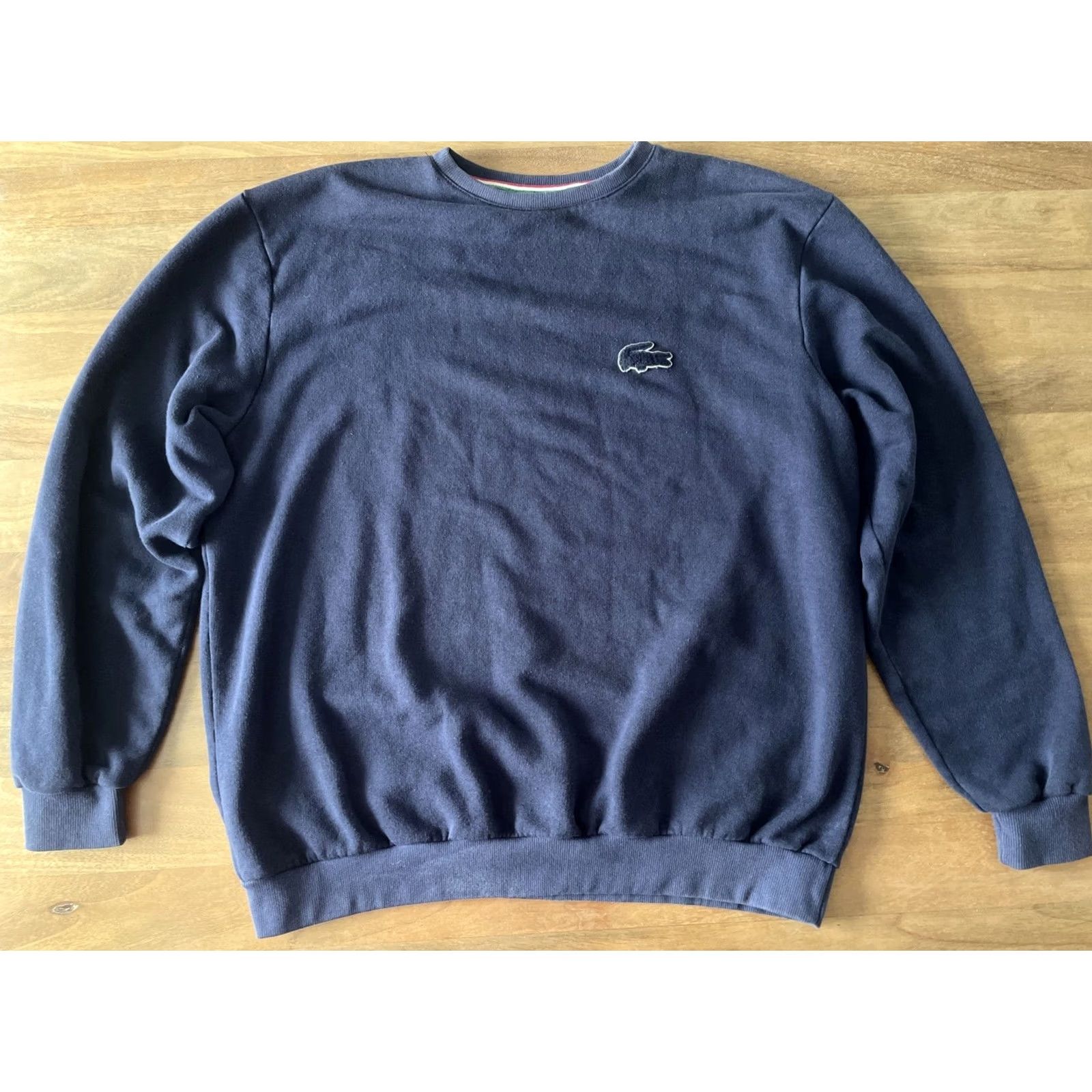Lacoste Lacoste Sweatshirt Mens XL Navy Blue Crewneck Pullover Big Croc Embroidered Logo Sweatshirt Mens XL Navy Blue Crewneck Pullover Embroidered Logo Size US XL / EU 56 / 4 - 2 Thumbnail
