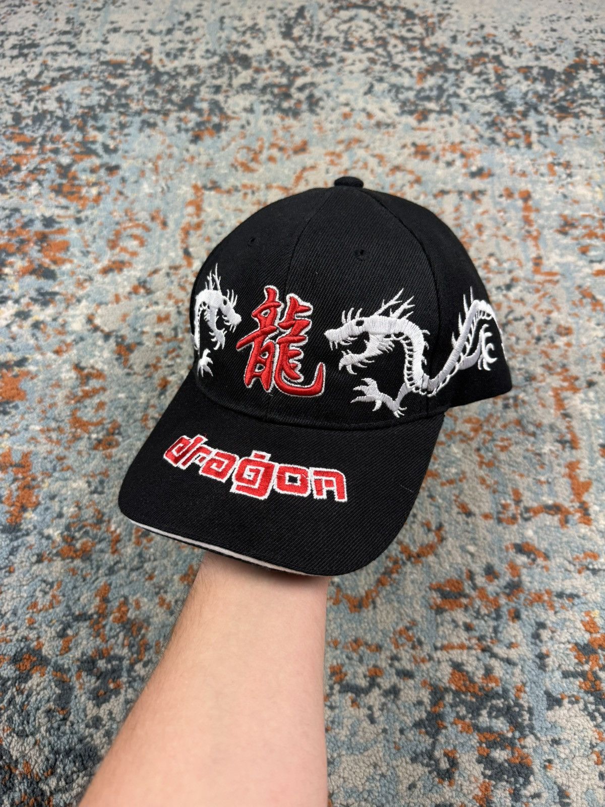 Vintage Vintage Y2K Dragon embroidered hat jnco style skate swag 00s Size ONE SIZE - 1 Thumbnail