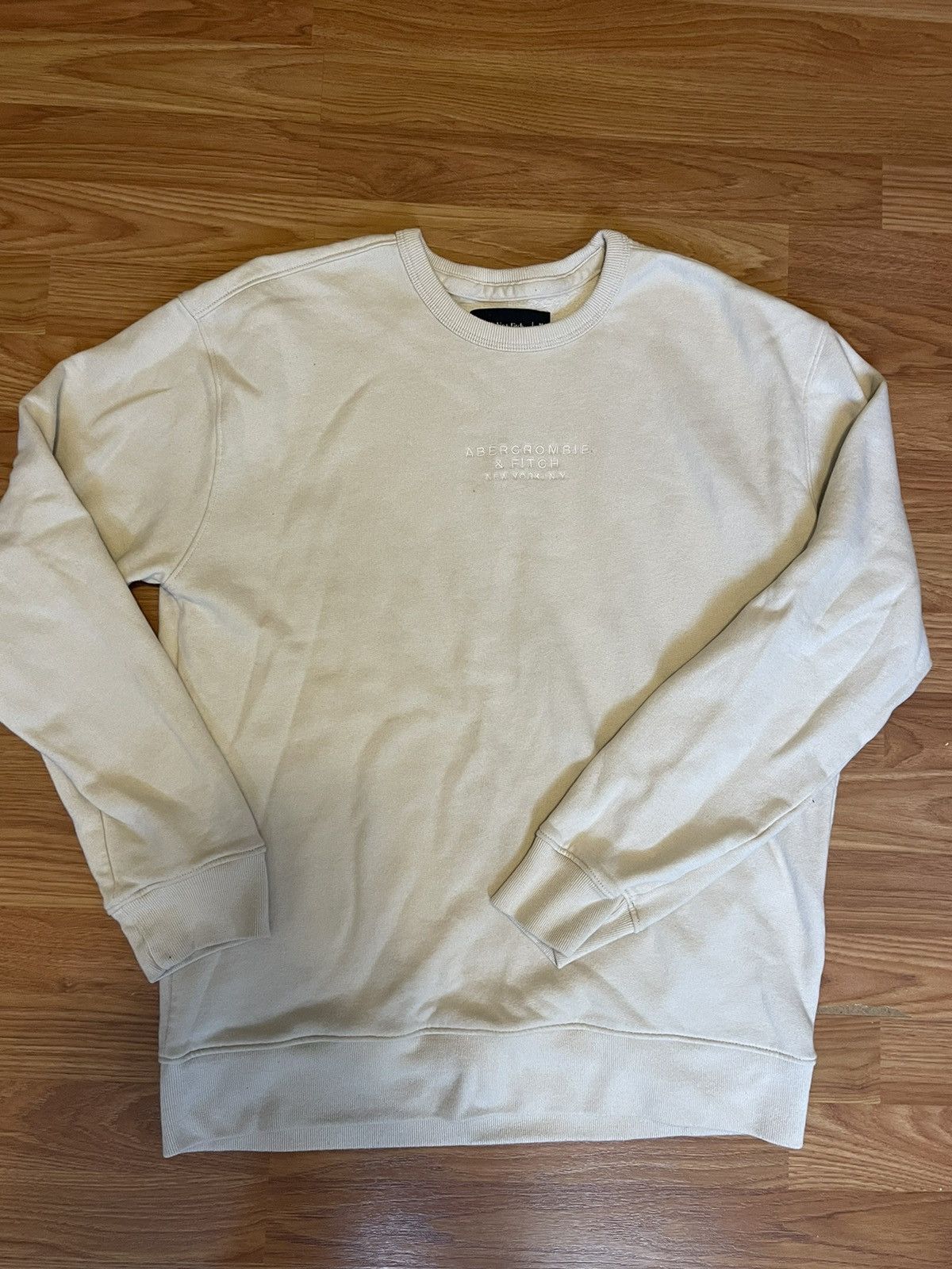 Abercrombie & Fitch Cream Abercrombie Fitch Pullover🫎 Size US M / EU 48-50 / 2 - 1 Thumbnail