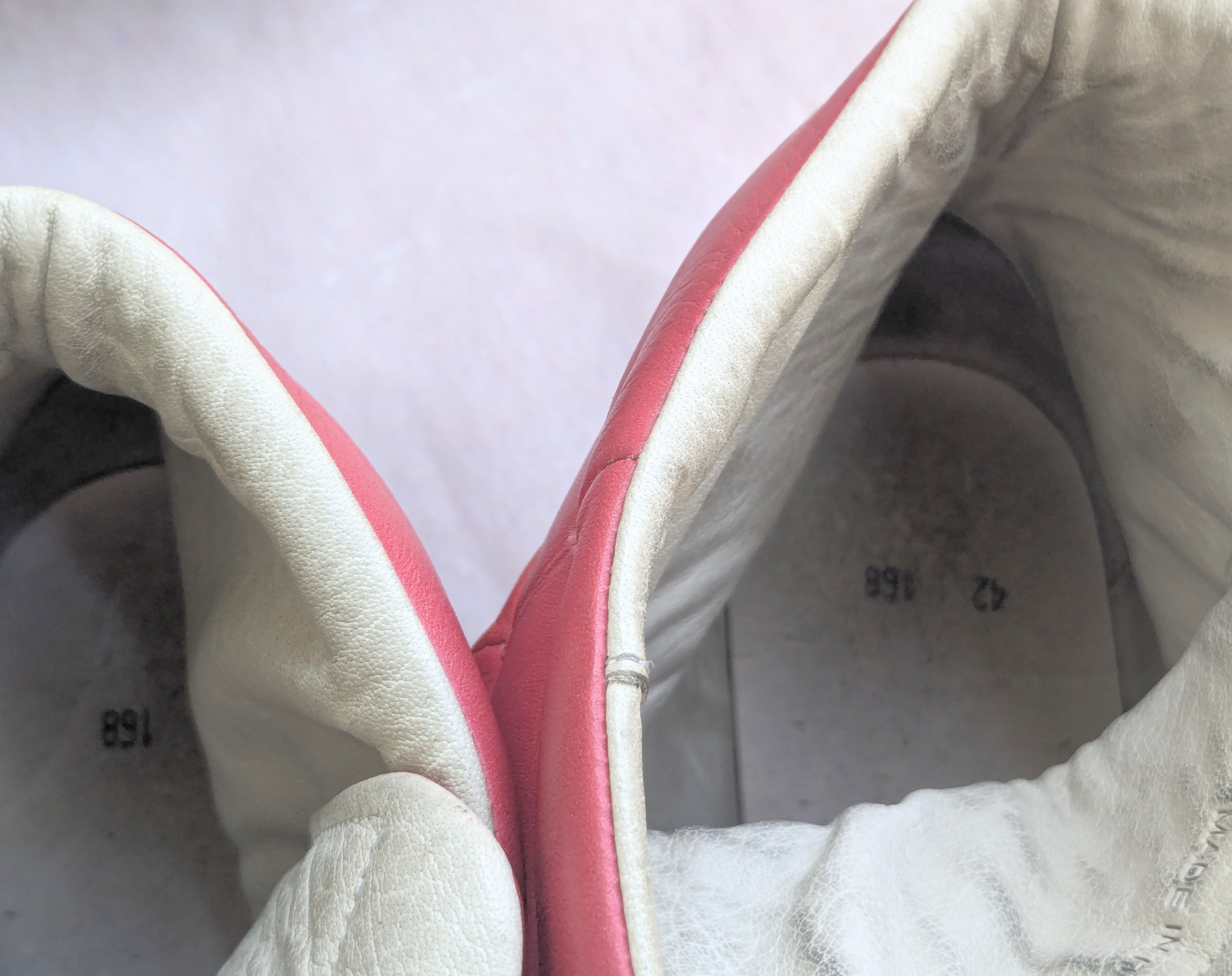 Maison Margiela Maison Margiela Future Red High Tops 9 42 Leather Size US 9 / EU 42 - 7 Thumbnail