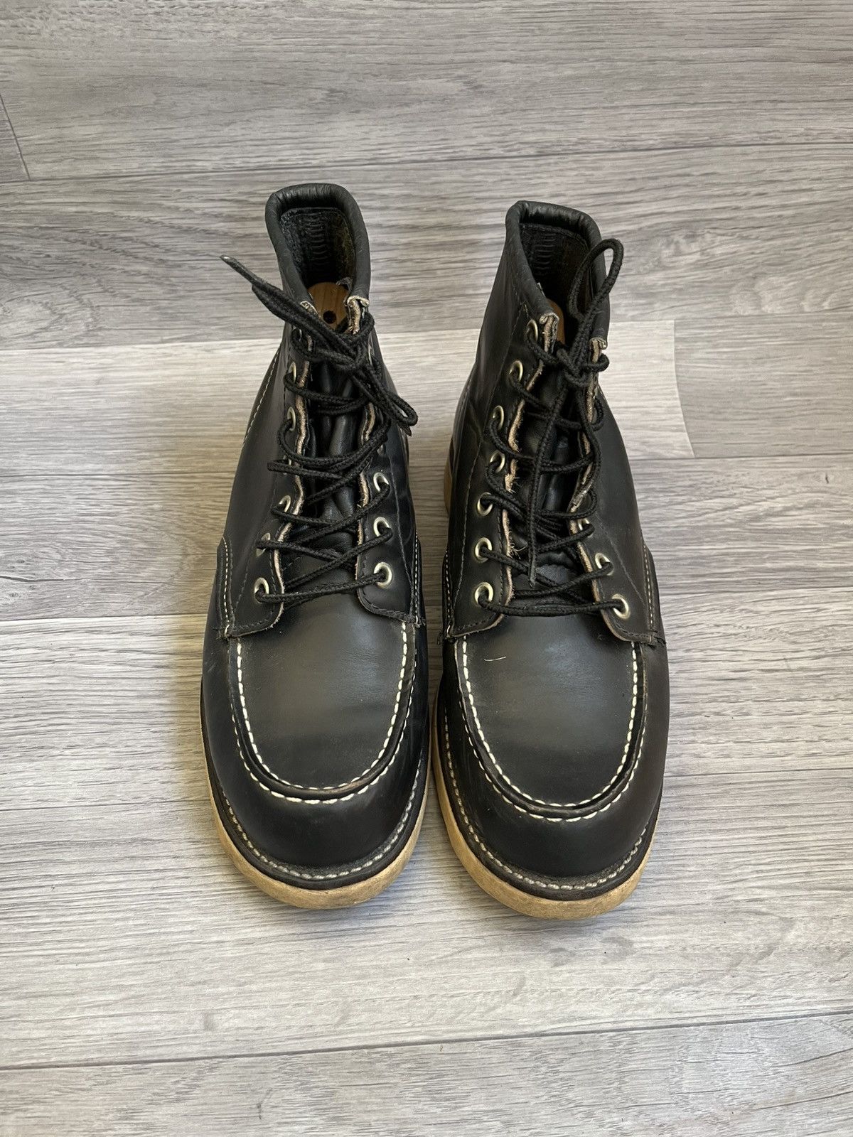 Engineered Garments × Red Wing Redwing x Irish setter black leather moc-toe boots, Nigo sz Size US 7 / EU 40 - 2 Thumbnail