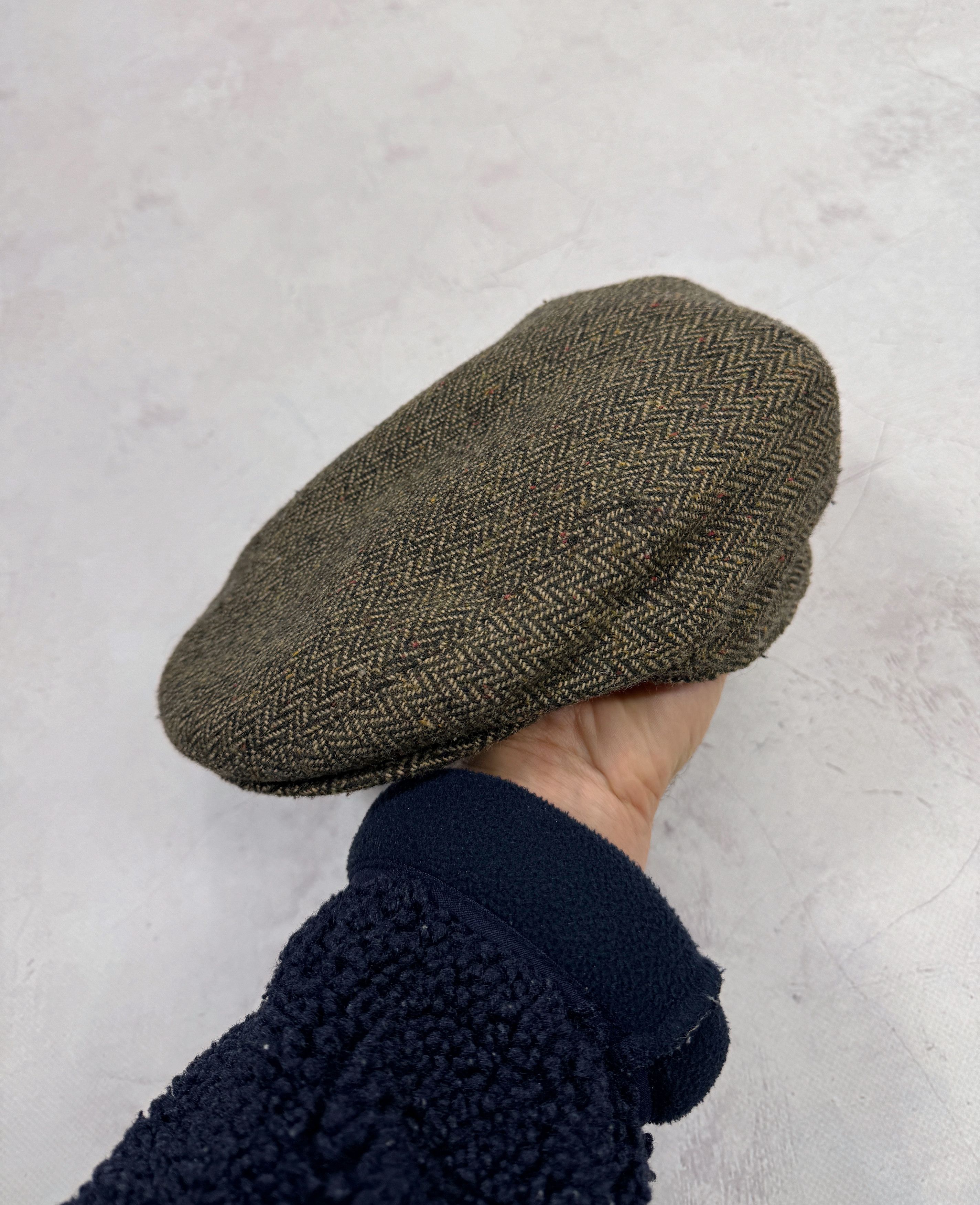 Barbour × Vintage Barbour Tweed Flat Cap Size ONE SIZE - 3 Thumbnail