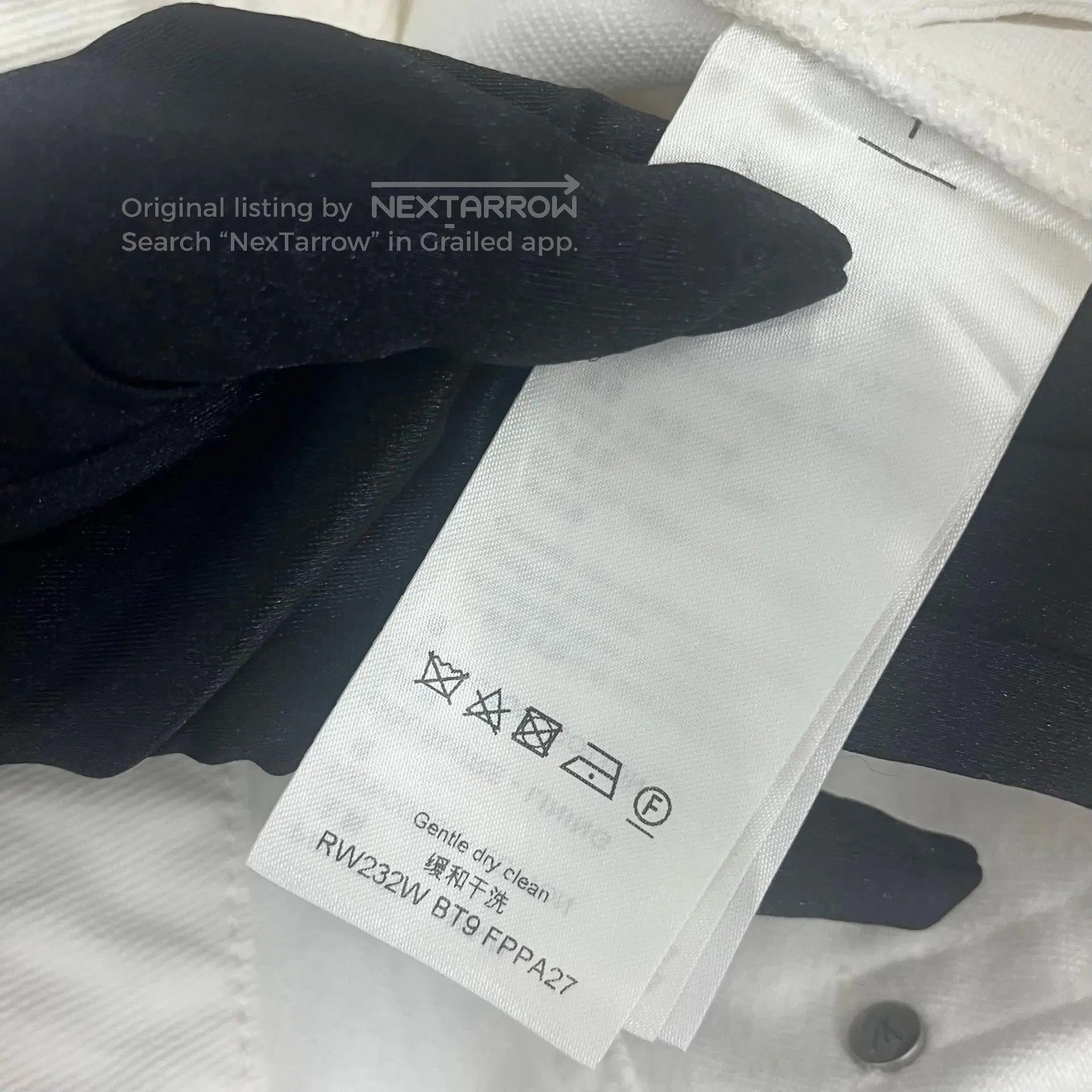 Louis Vuitton Louis Vuitton White Micro Flare Wide-Leg Jeans| Size US 38 / EU 54 - 5 Thumbnail