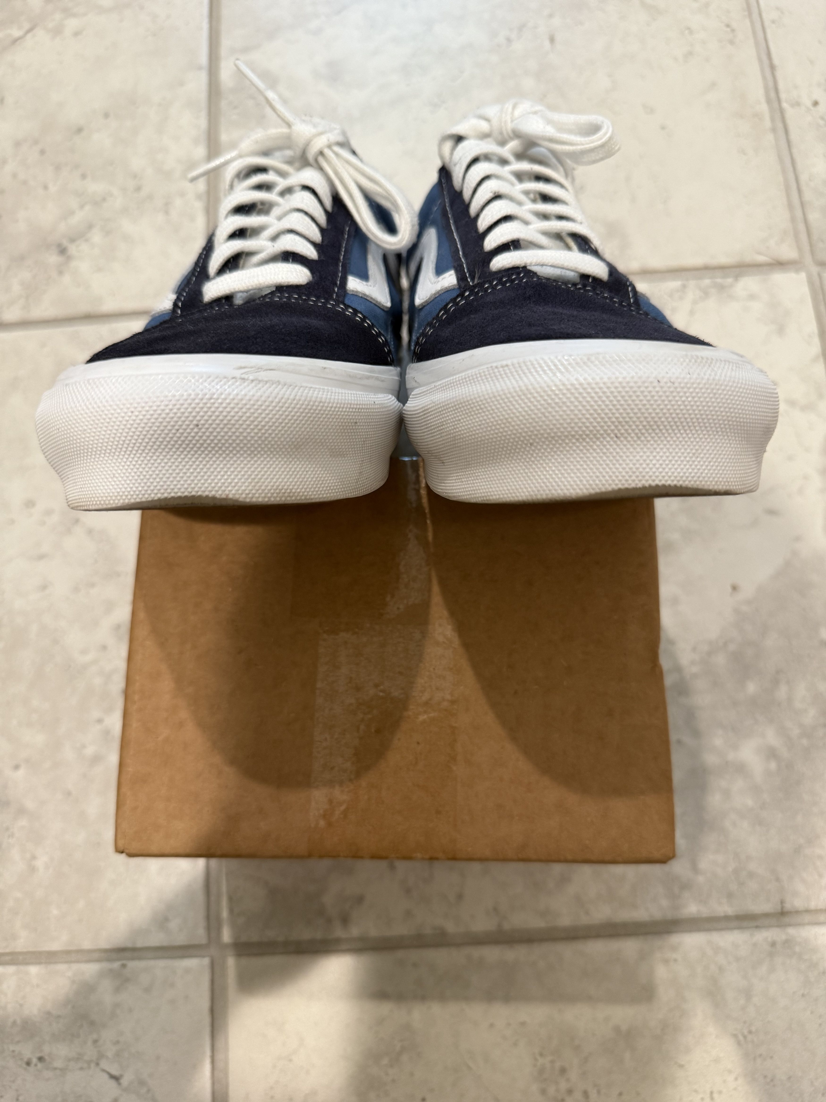 Vans Vans Vault OG Old Skool LX Navy Blue US Men's 9.5 Size US 9.5 / EU 42-43 - 4 Thumbnail