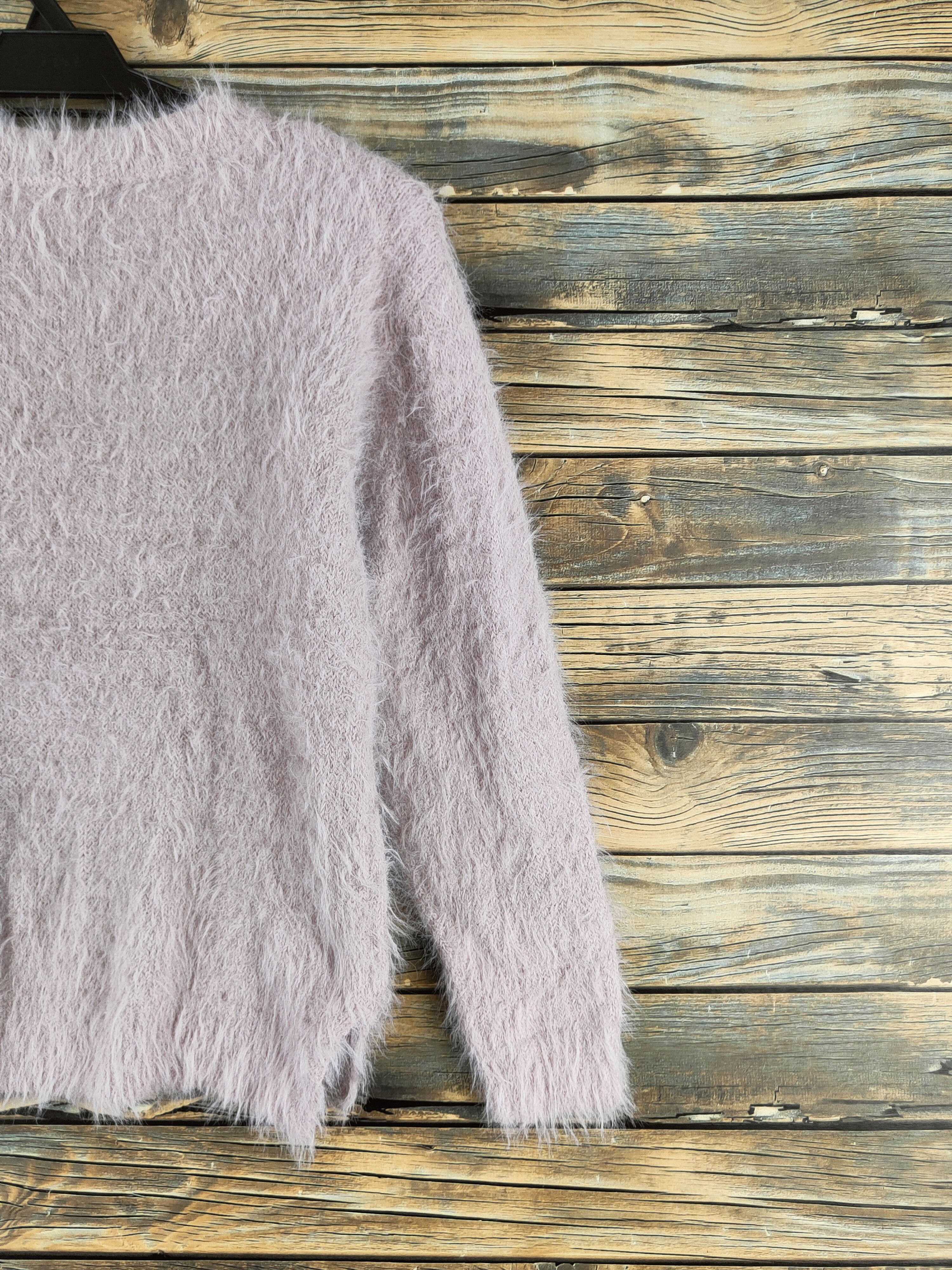 Japanese Brand DL Khalita Light Purple Fur Mohair Knitwear #46-547 Size S / US 4 / IT 40 - 9 Thumbnail
