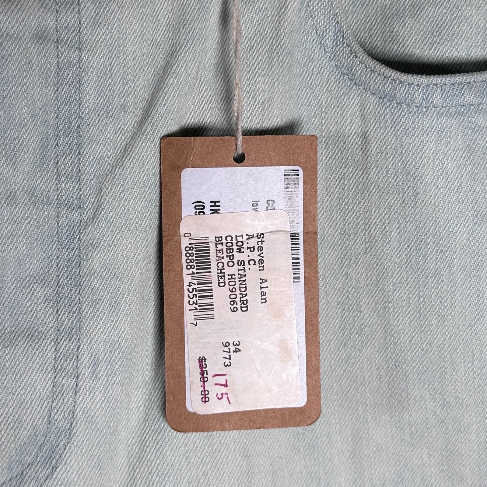 A.P.C. Low Standard Bleached Slim Straight Denim Size US 38 / EU 54 - 5 Thumbnail