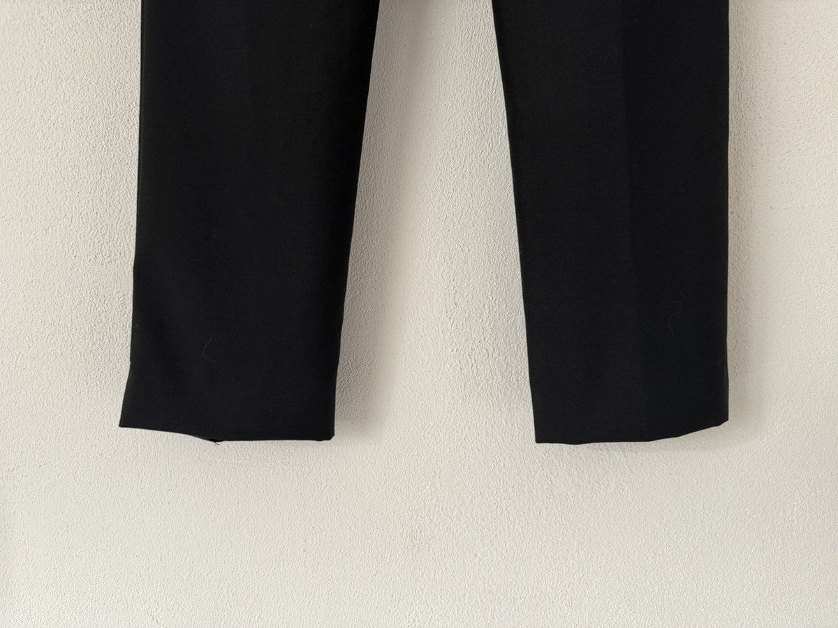 Hermes Black Wool-Mohair Trousers with Crocodile Waist Detail Size US 34 / EU 50 - 9 Thumbnail