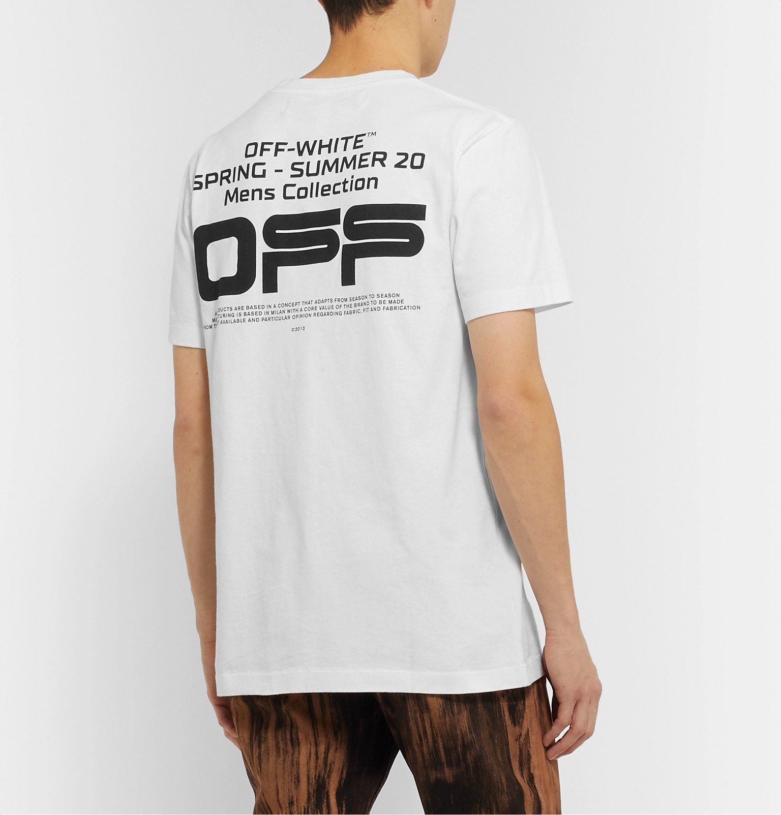 Off-White White Wavy Line Logo T-Shirt Size US M / EU 48-50 / 2 - 2 Thumbnail