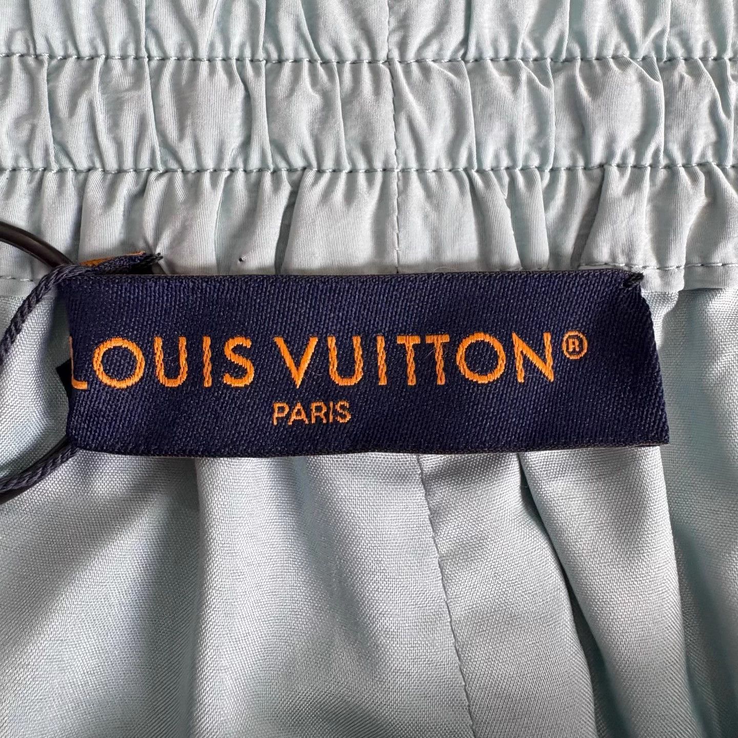 Louis Vuitton LV flocked patchwork dove light blue pants Size US 36 / EU 52 - 3 Thumbnail