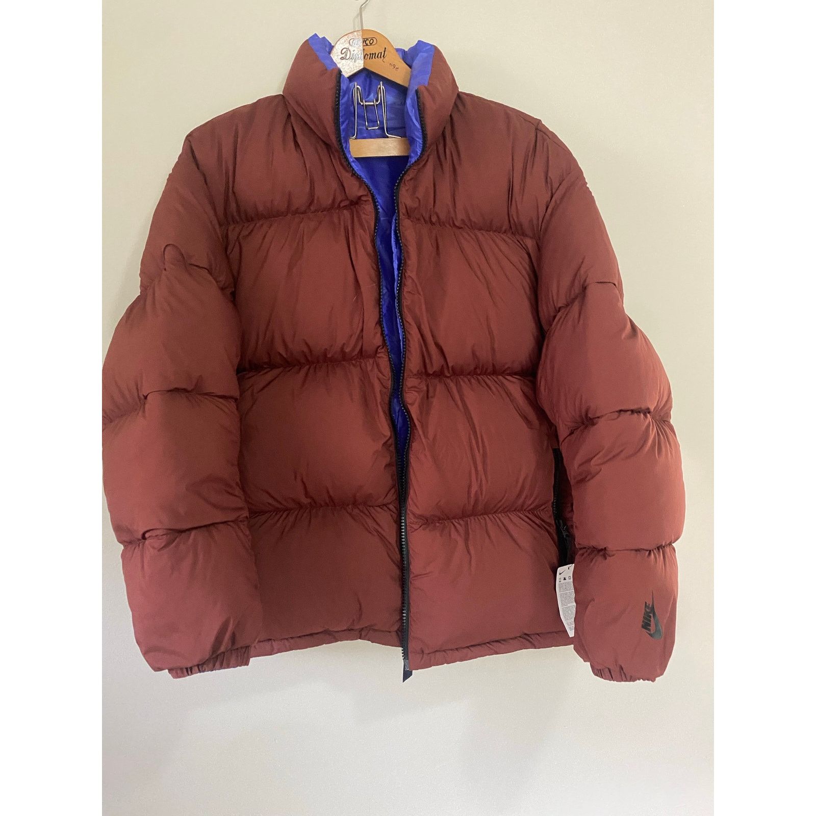 NWT NikeLab NRG Reversible Puffer Jacket Pueblo Brown L