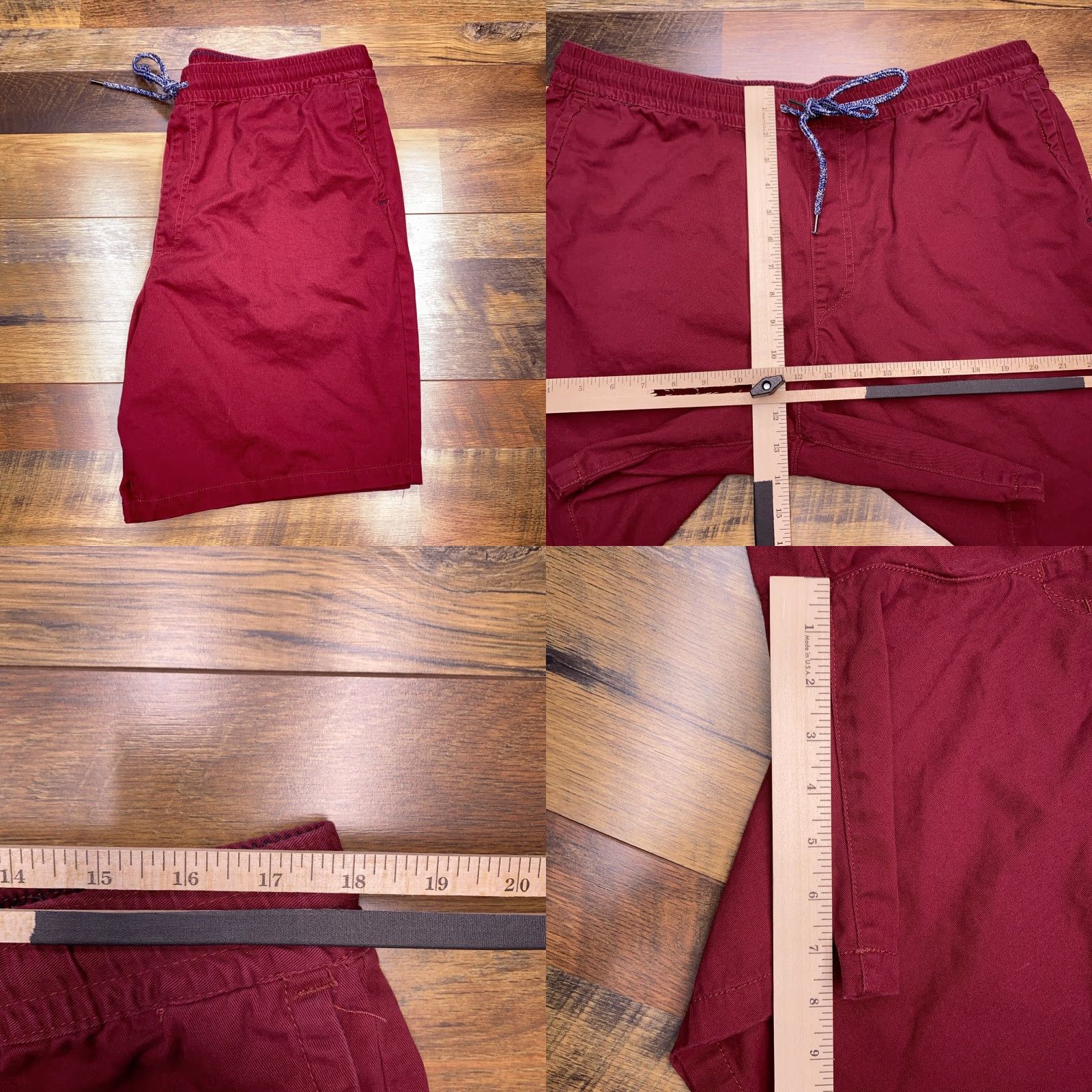 Pacsun Pacsun Twill Volley Shorts Mens XL Red Drawstring Size US 36 / EU 52 - 8 Thumbnail