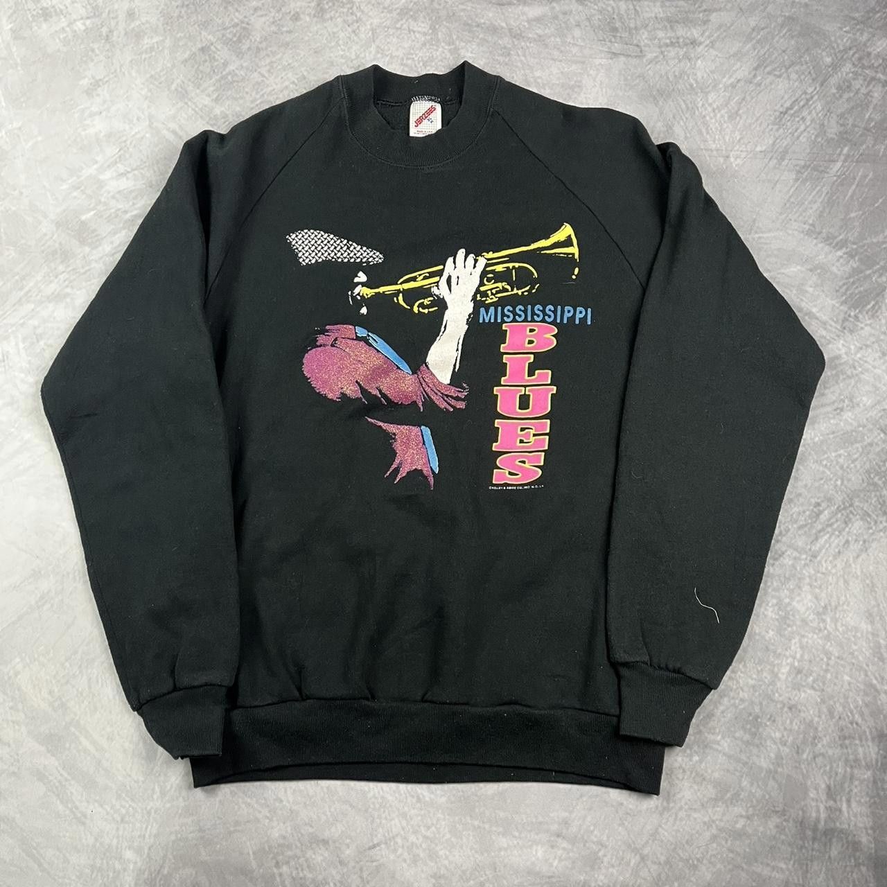Jerzees Vintage blues crewneck Size US L / EU 52-54 / 3 - 1 Thumbnail
