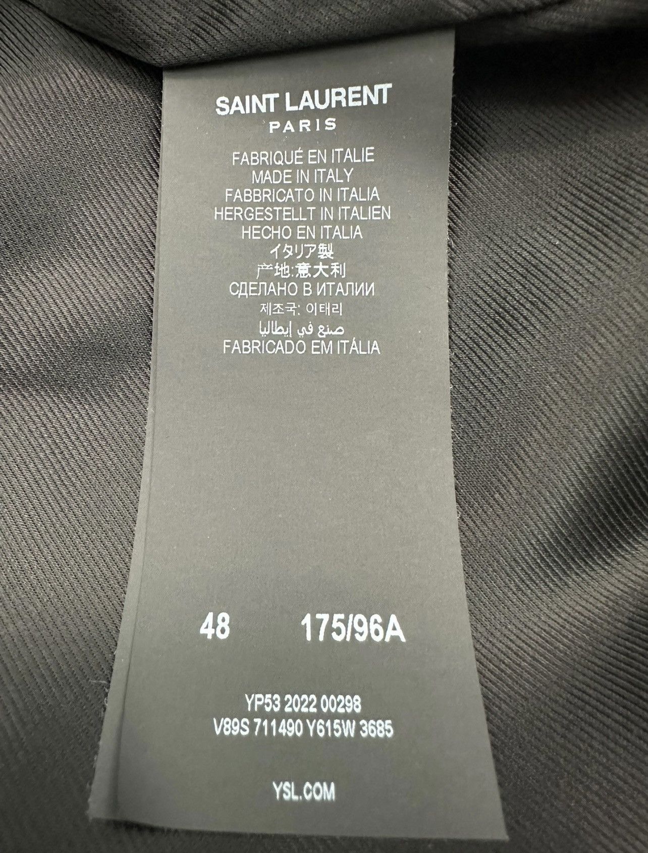 Saint Laurent Paris *3kMSRP* Saint Laurent Green Velvet Logo Bomber Size US M / EU 48-50 / 2 - 5 Thumbnail