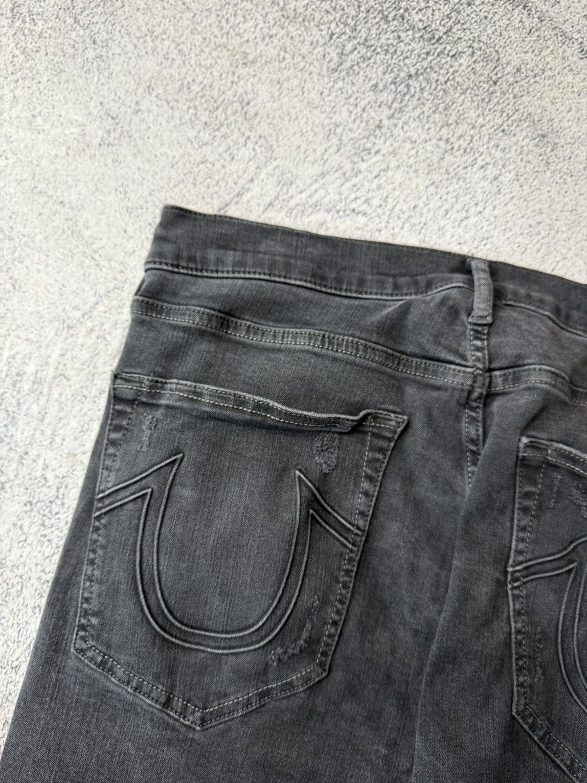 Japanese Brand Vintage True Religion Black Jeans Chief Keef Awant Garde Size US 36 / EU 52 - 5 Thumbnail