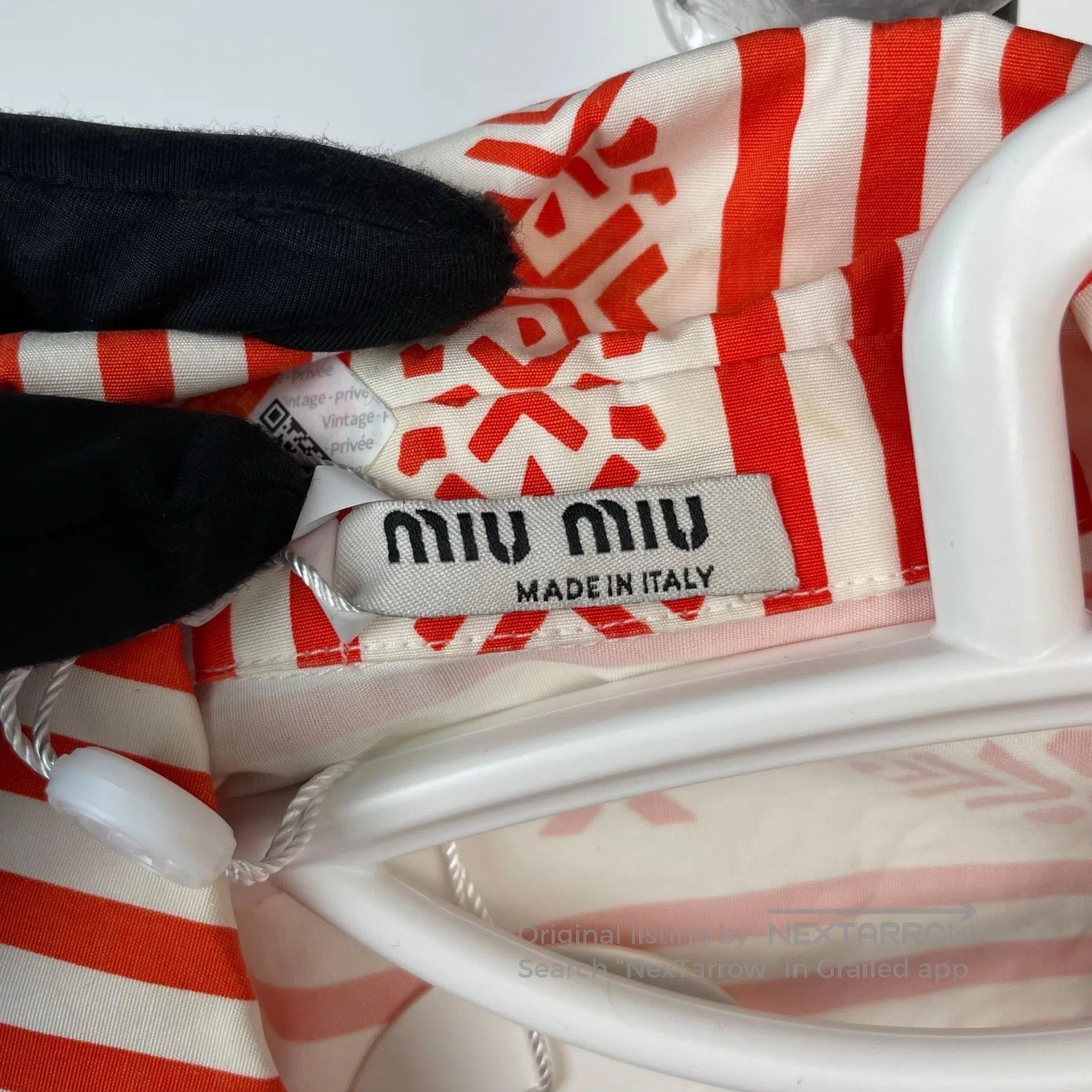 Miu Miu Miu Miu Red Color Block Striped Flowered Long Sleeve Knit Size XS / US 0-2 / IT 36-38 - 4 Thumbnail