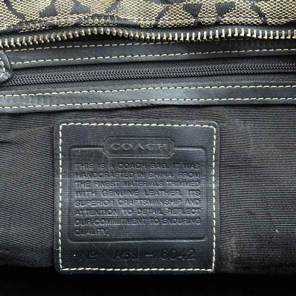 Coach COACH MONOGRAM CANVAS / LEATHER HANDBAG Size ONE SIZE - 11 Thumbnail