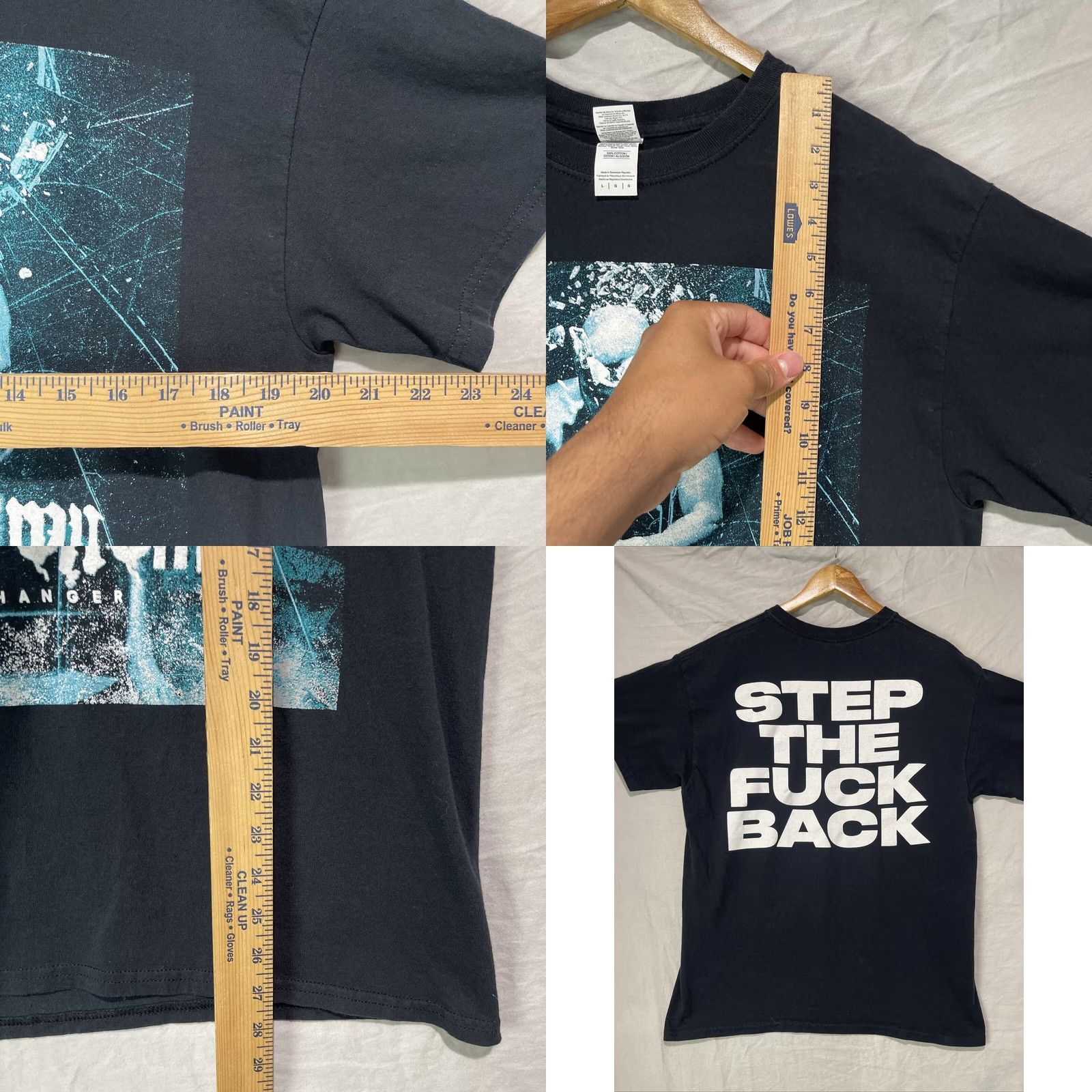 Gildan Sworn Enemy Shirt Mens Large Black Gamechanger NY Punk Band Step The Fcuk NYHC Size US L / EU 52-54 / 3 - 8 Thumbnail