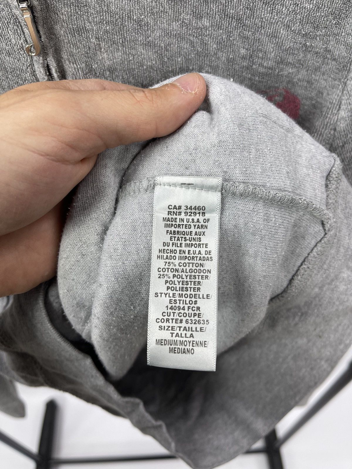 Juicy Couture Juicy Couture Full Zip Long Hoodie Grey Size M Made in USA Size M / US 6-8 / IT 42-44 - 5 Thumbnail
