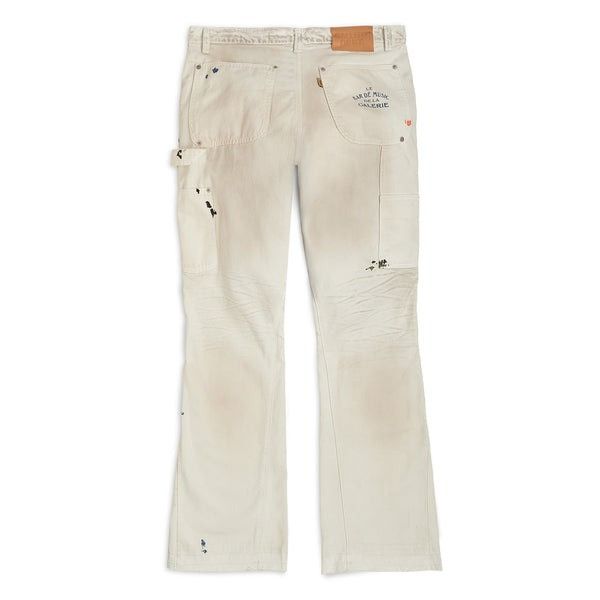 Gallery Dept. o1mle0226 Painted Carpenter Flare Jeans in Natural Size US 33 - 2 Thumbnail