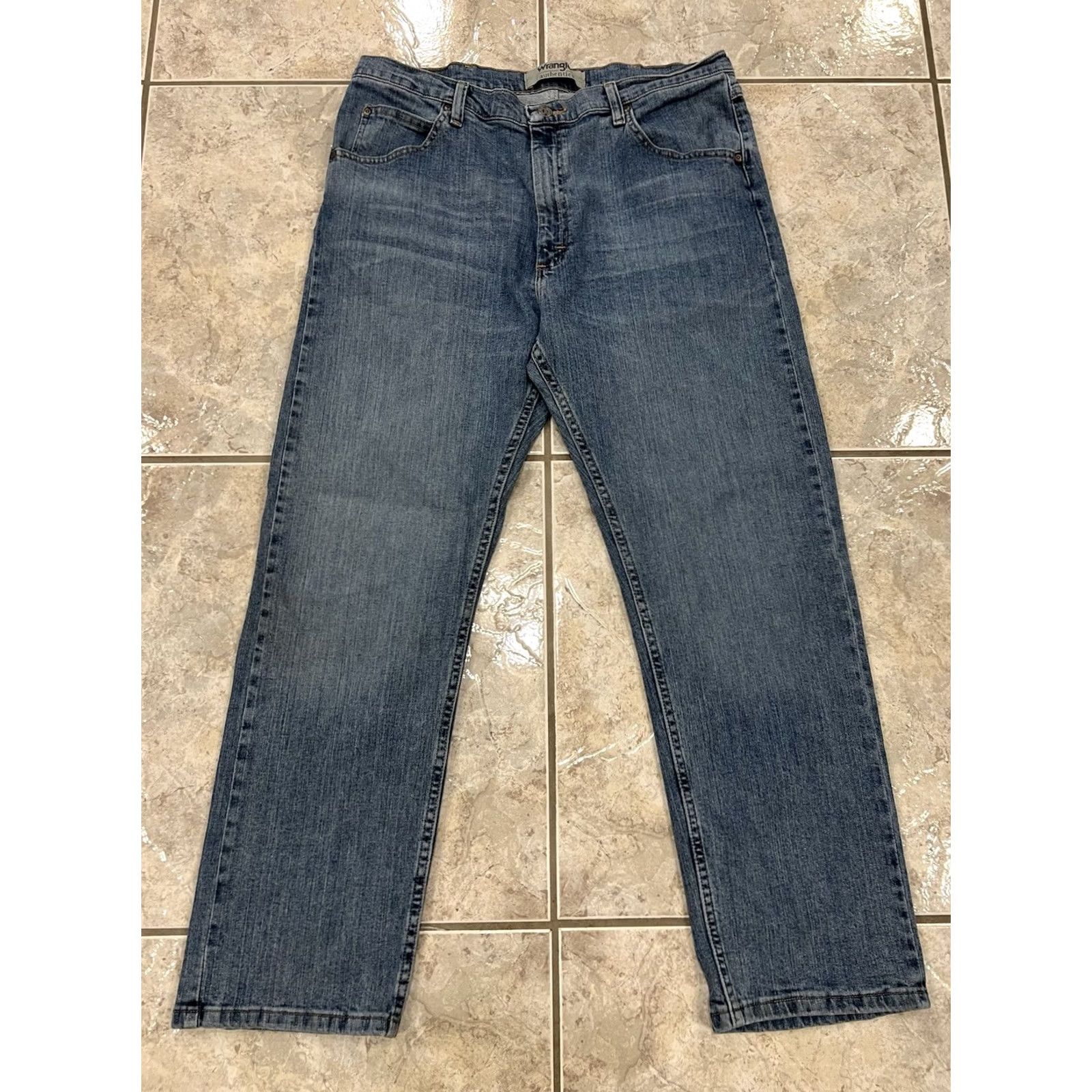 Wrangler VINTAGE Wrangler Jeans 36X29 Denim Blue 5-Pocket Straight Regular Men’s Size US 36 / EU 52 - 5 Thumbnail