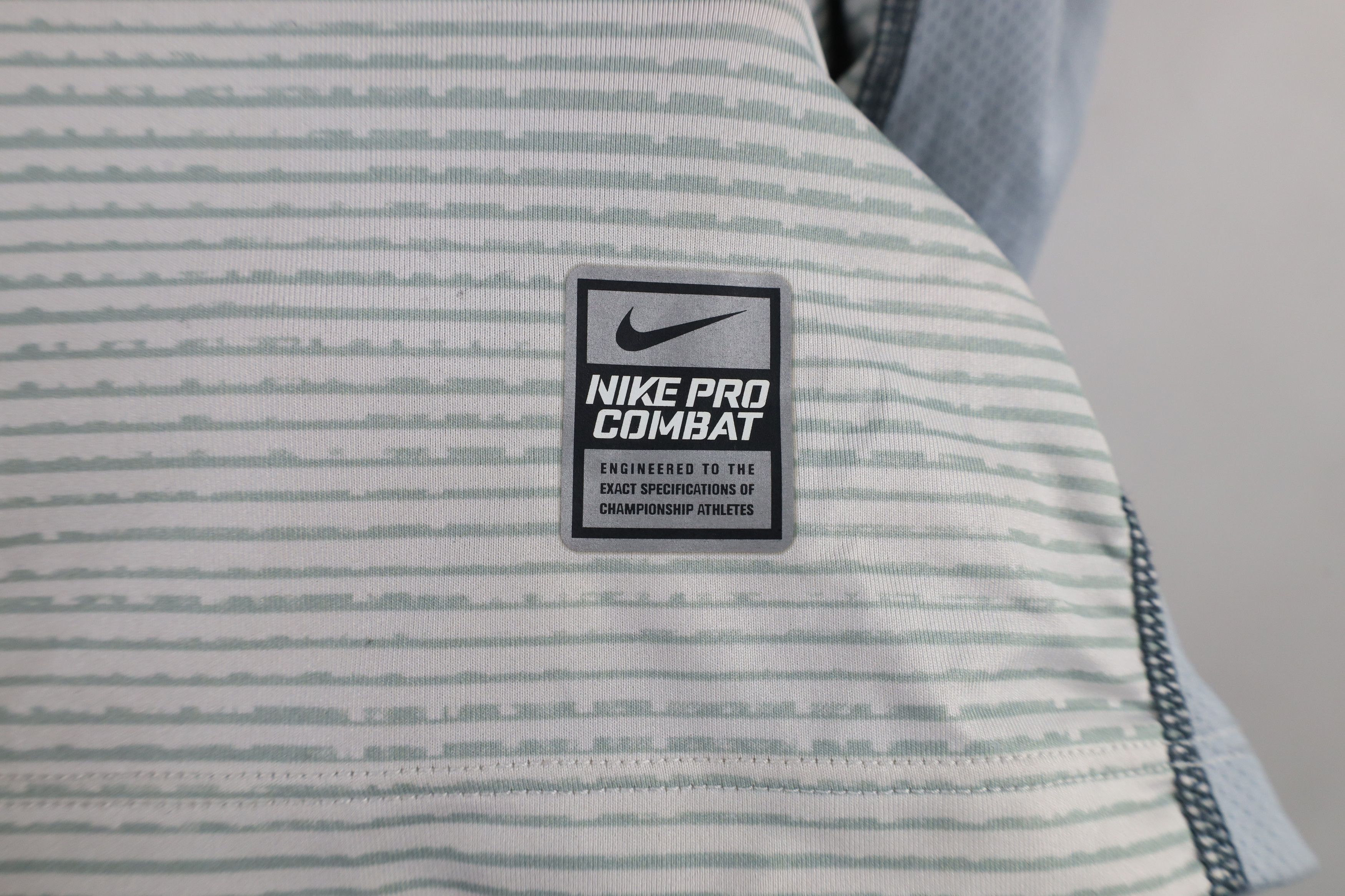 Nike × Vintage Nike Pro Combat Short Sleeve Training Gym T-Shirt Gray Size US XL / EU 56 / 4 - 8 Thumbnail