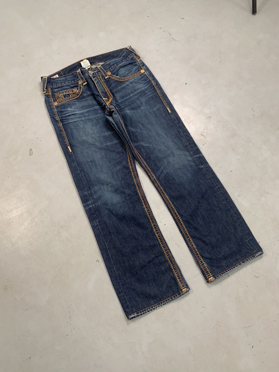 True Religion Vintage true religion thread embroidered straight denim Size US 36 / EU 52 - 2 Thumbnail