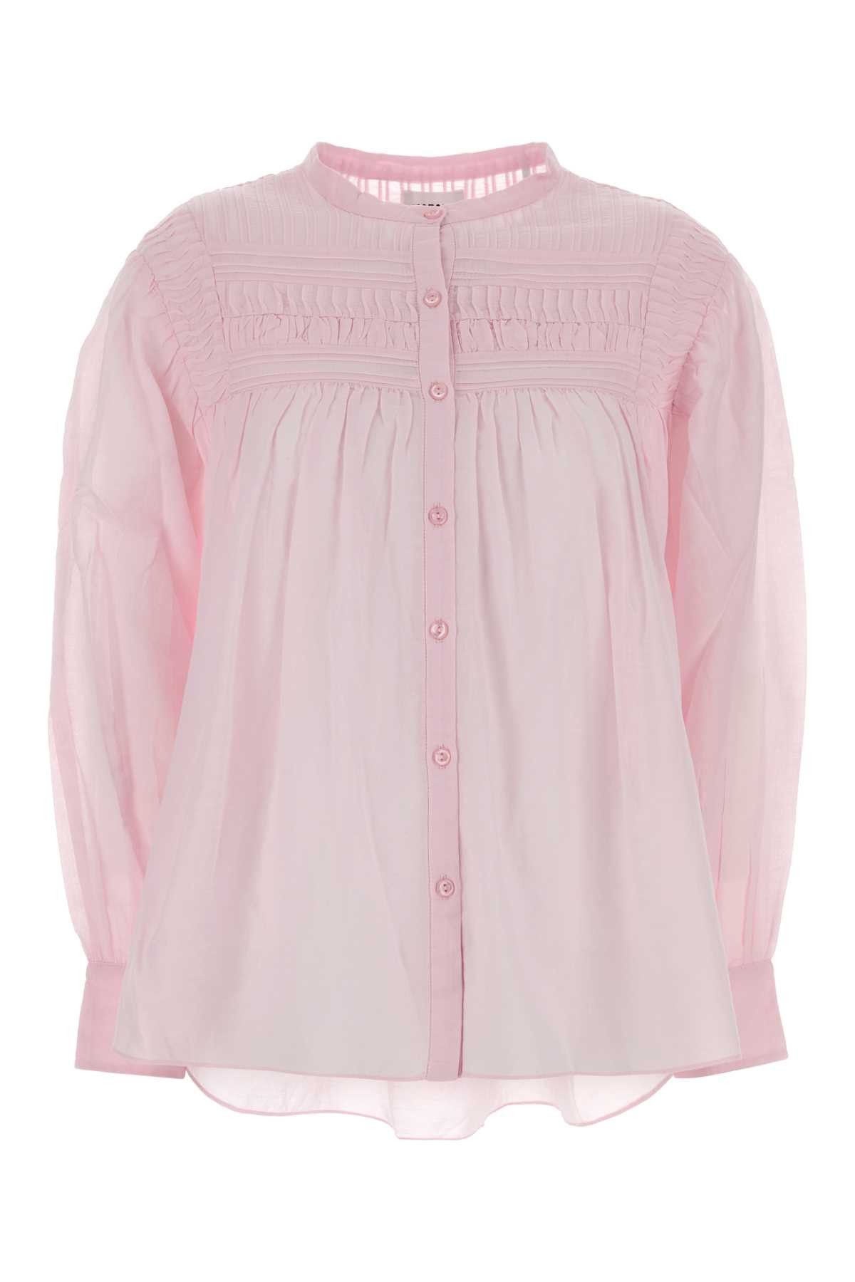 Isabel Marant Etoile Pink Cotton Plalia Blouse Size M / US 6-8 / IT 42-44 - 1 Thumbnail