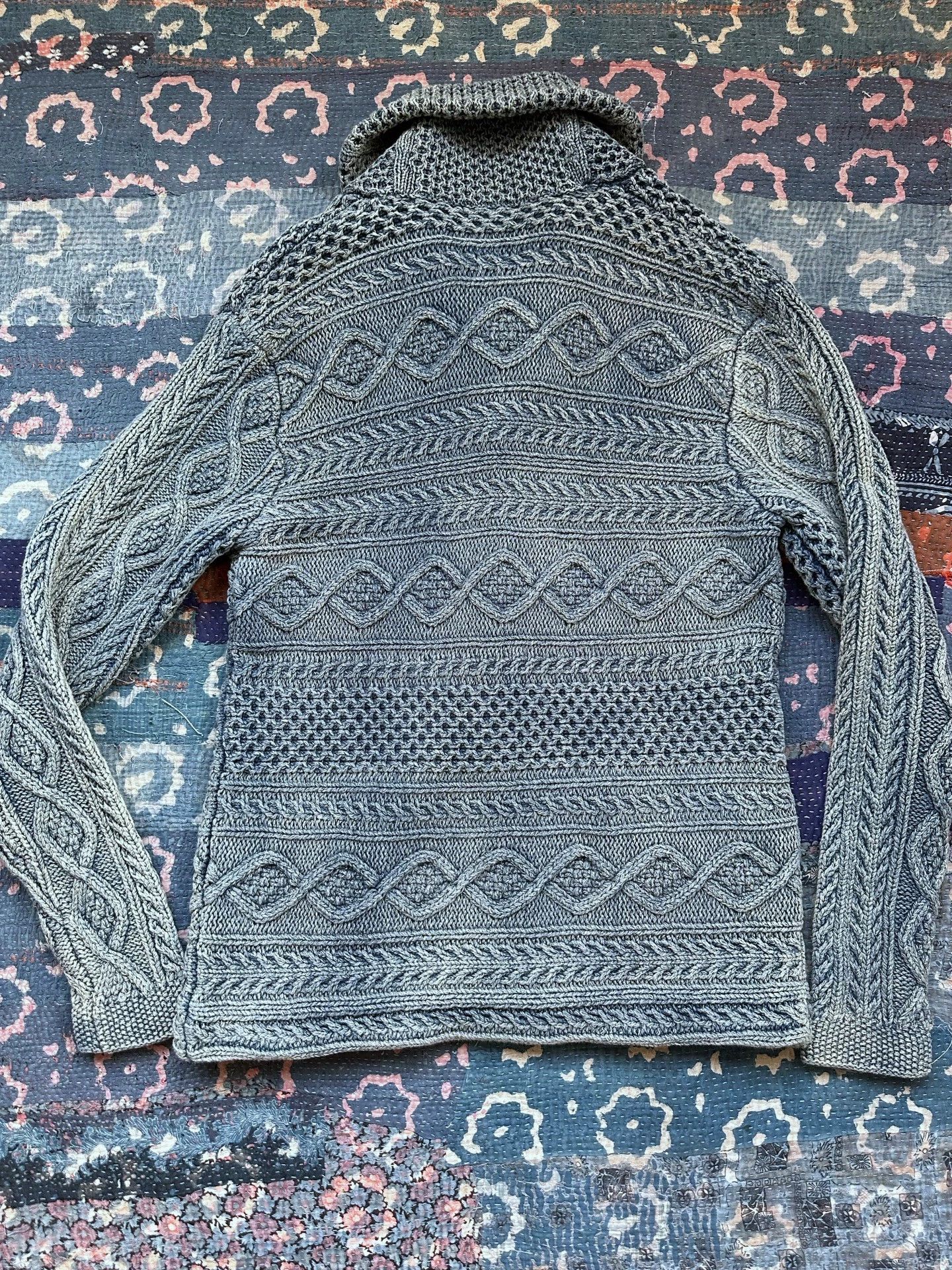 RRL Ralph Lauren RRL Vintage Indigo Knit Sweater M Like New Size US M / EU 48-50 / 2 - 2 Thumbnail